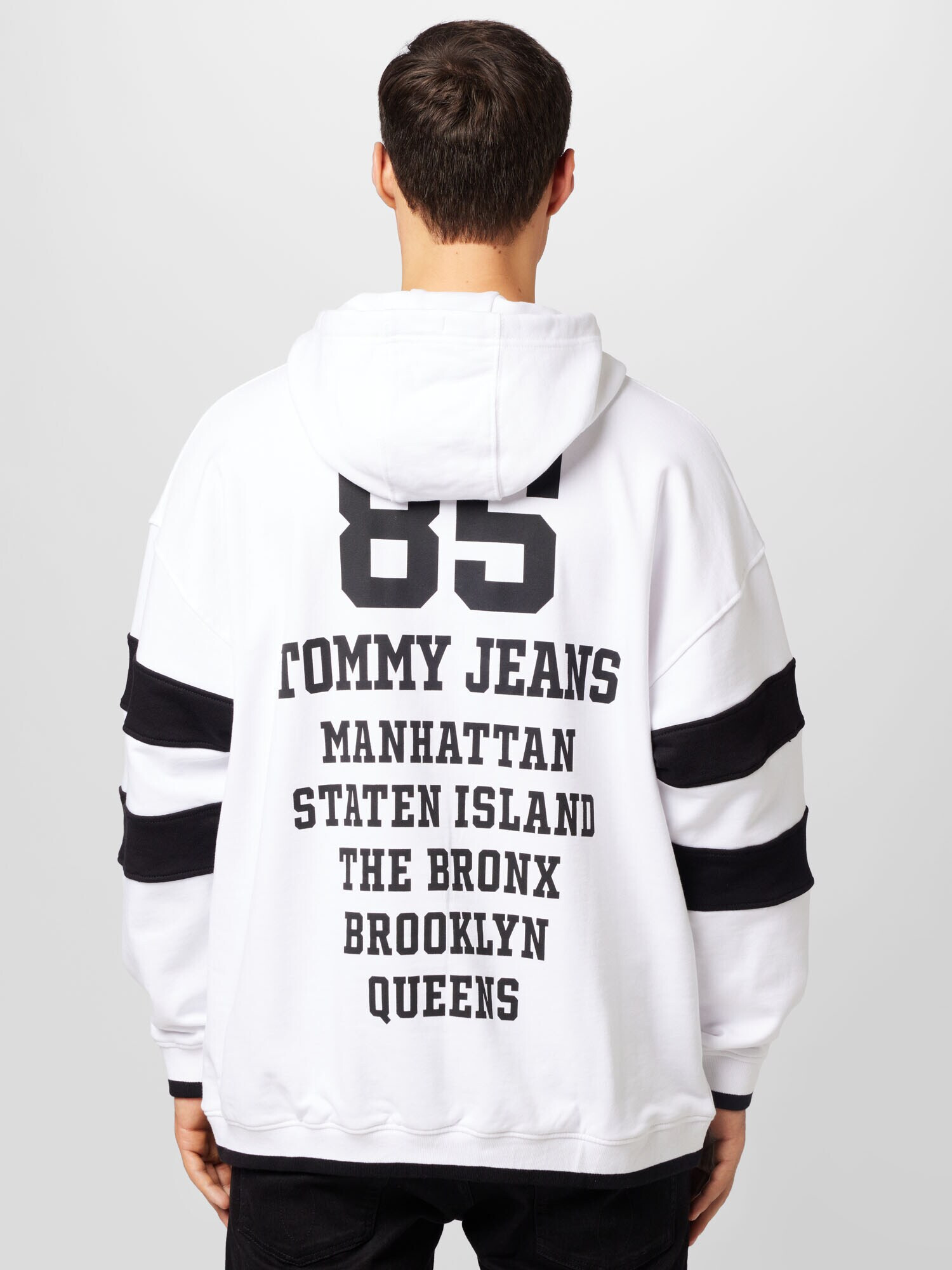 Tommy Jeans Bluză de molton roșu vin / roși aprins / negru / alb - Pled.ro