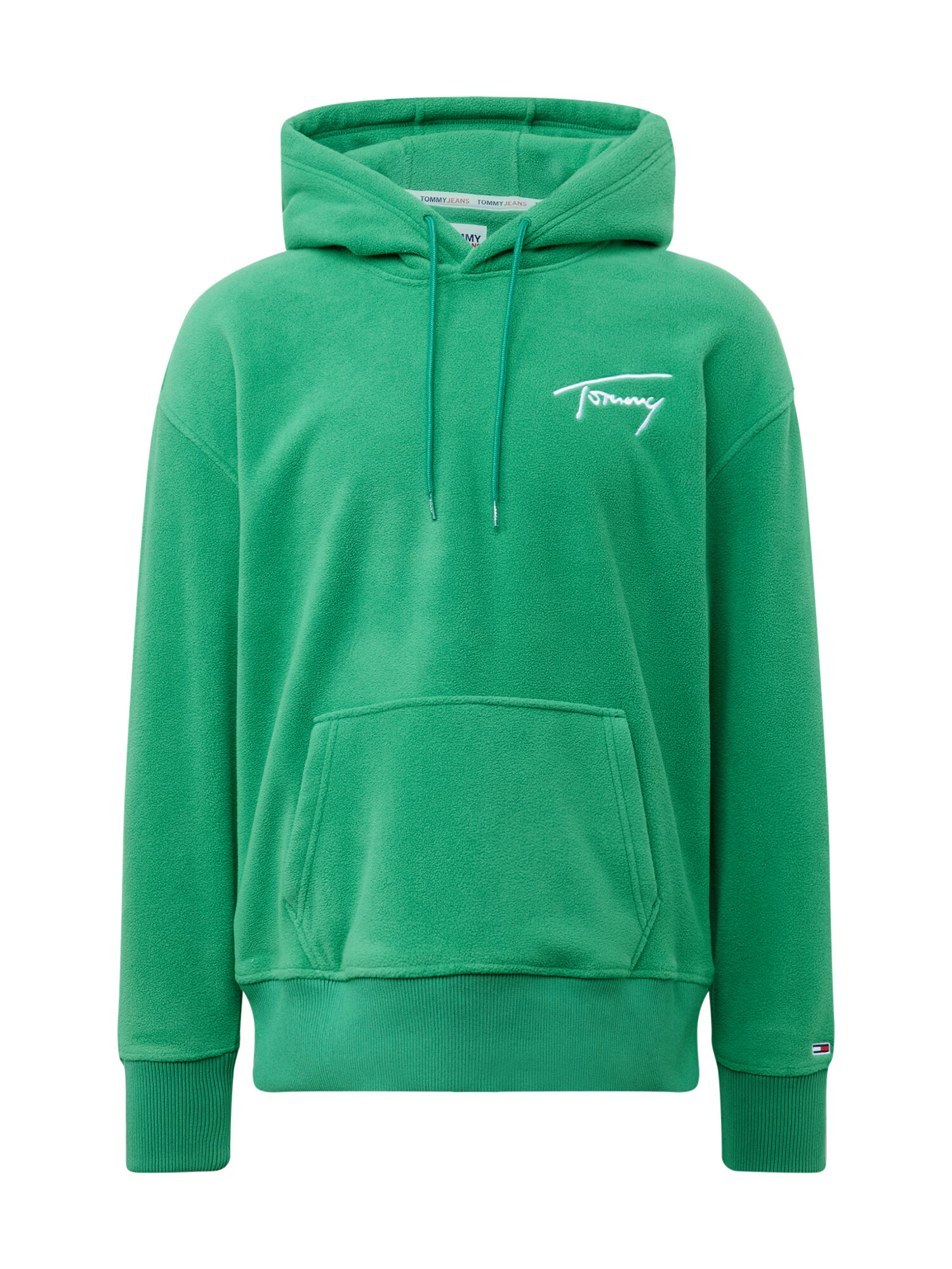 Tommy Jeans Bluză de molton verde / alb - Pled.ro