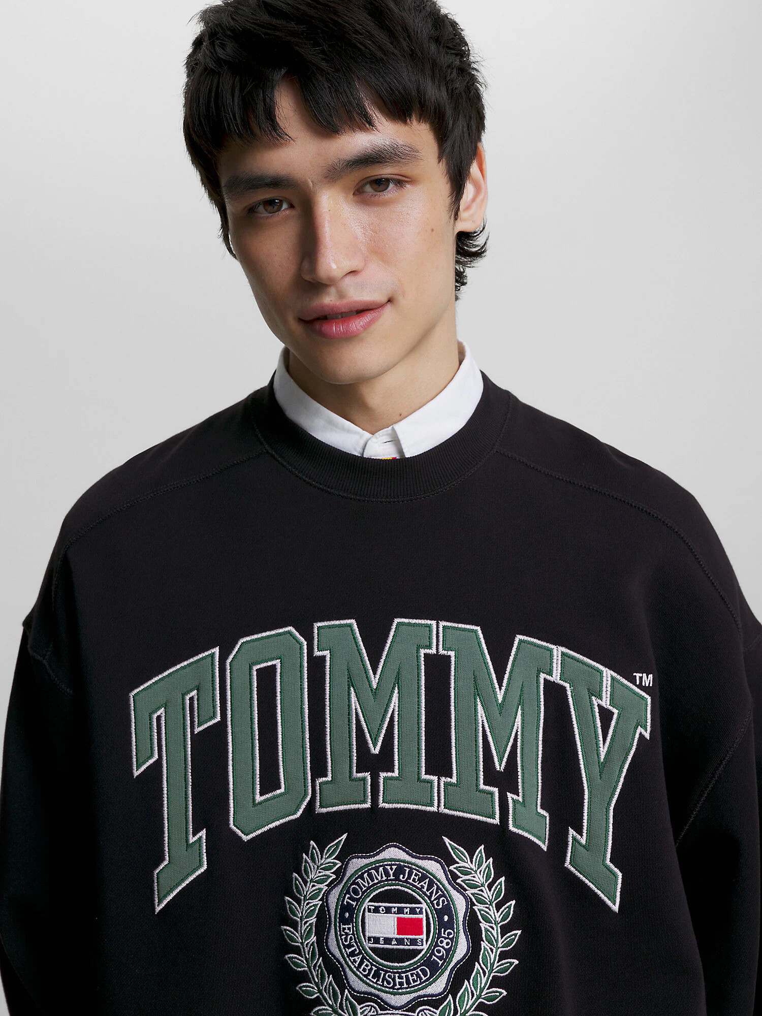 Tommy Jeans Bluză de molton verde / roșu / negru / alb - Pled.ro