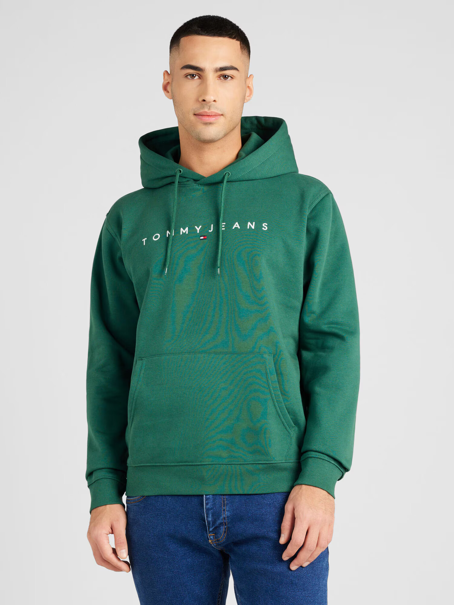 Tommy Jeans Bluză de molton verde smarald - Pled.ro