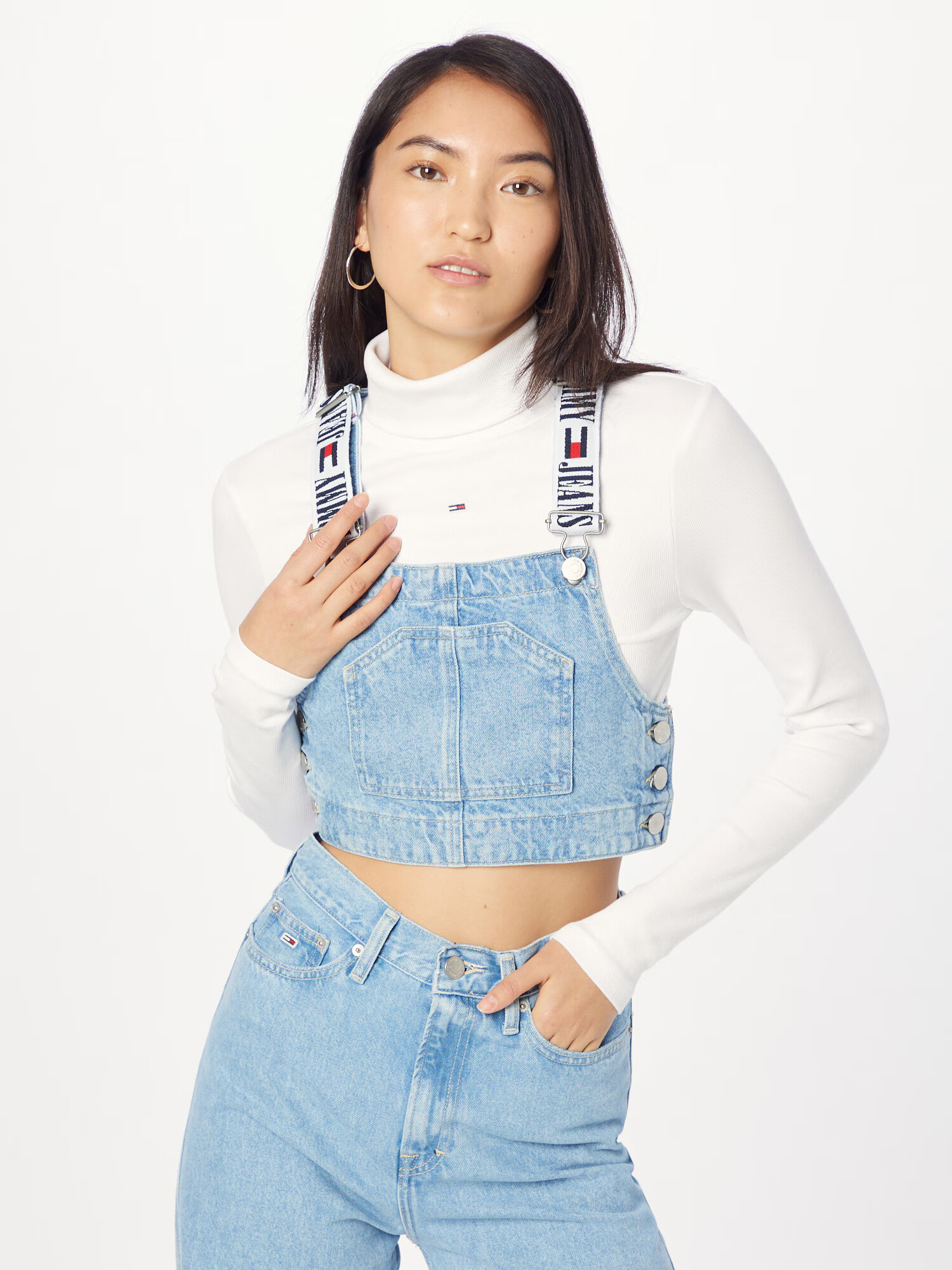 Tommy Jeans Bluză 'DUNGAREE' albastru denim - Pled.ro