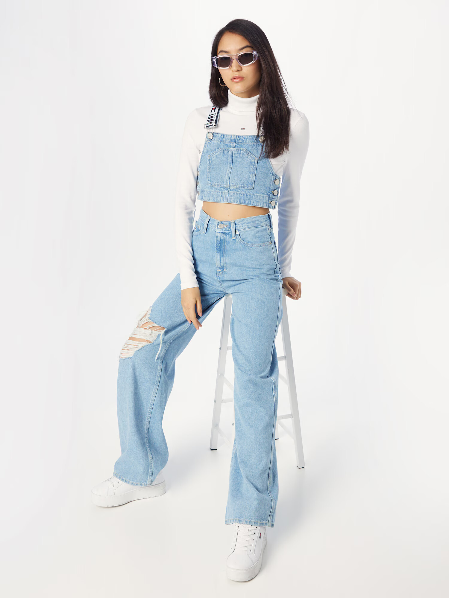 Tommy Jeans Bluză 'DUNGAREE' albastru denim - Pled.ro