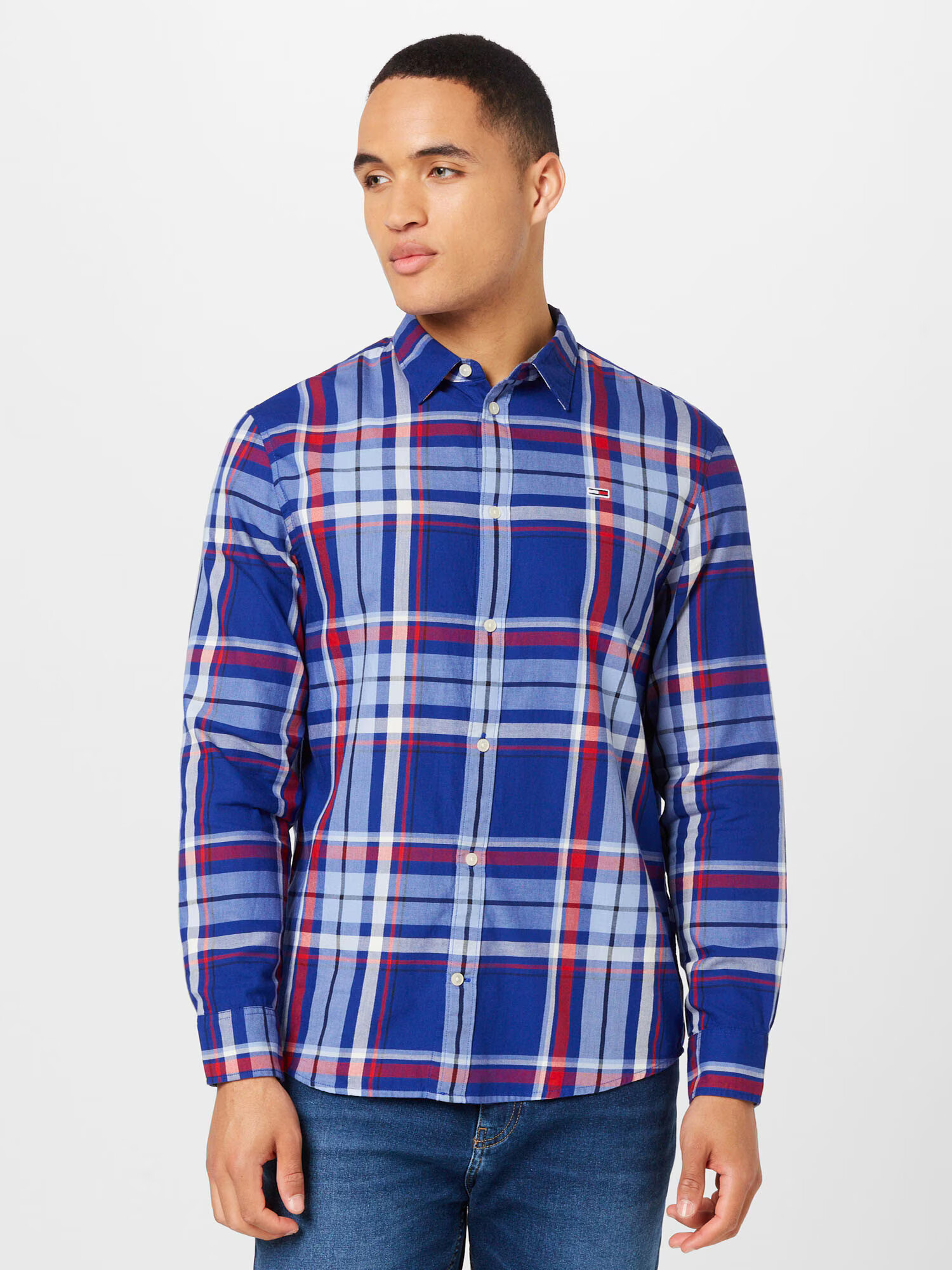 Tommy Jeans Cămașă albastru / roșu / negru / alb - Pled.ro