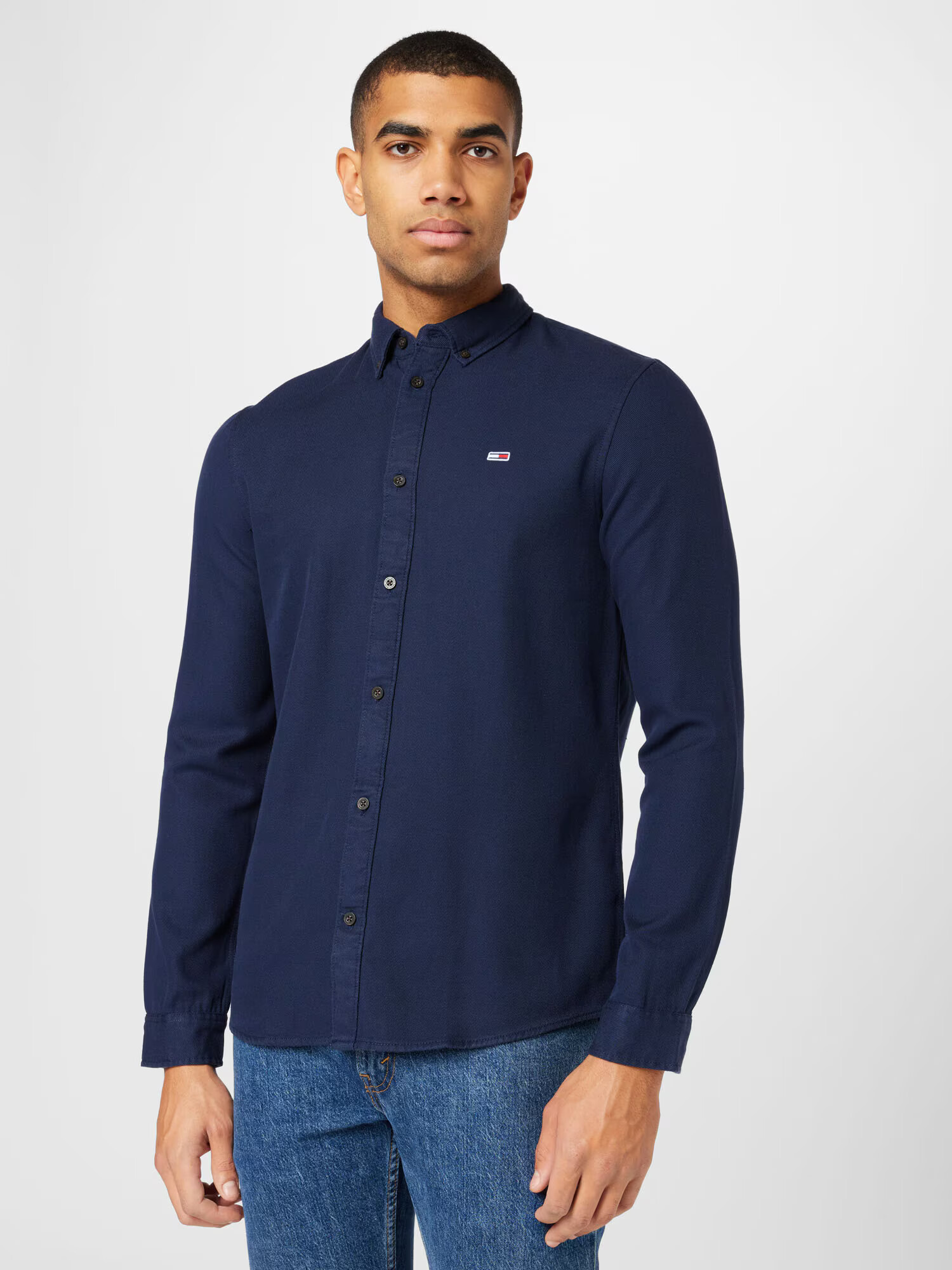 Tommy Jeans Cămașă bleumarin / roșu / alb - Pled.ro