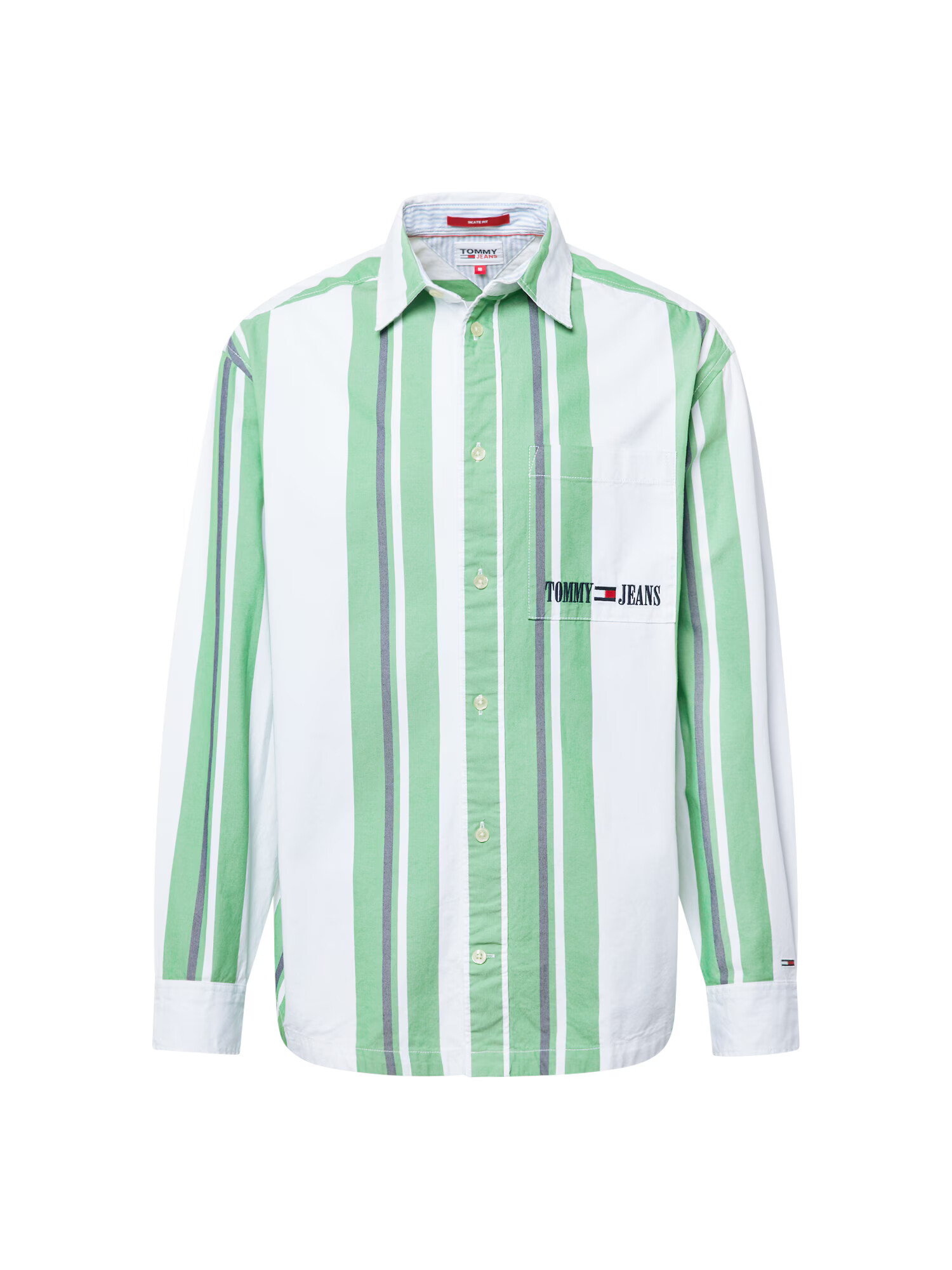 Tommy Jeans Cămașă bleumarin / verde / roșu / alb - Pled.ro