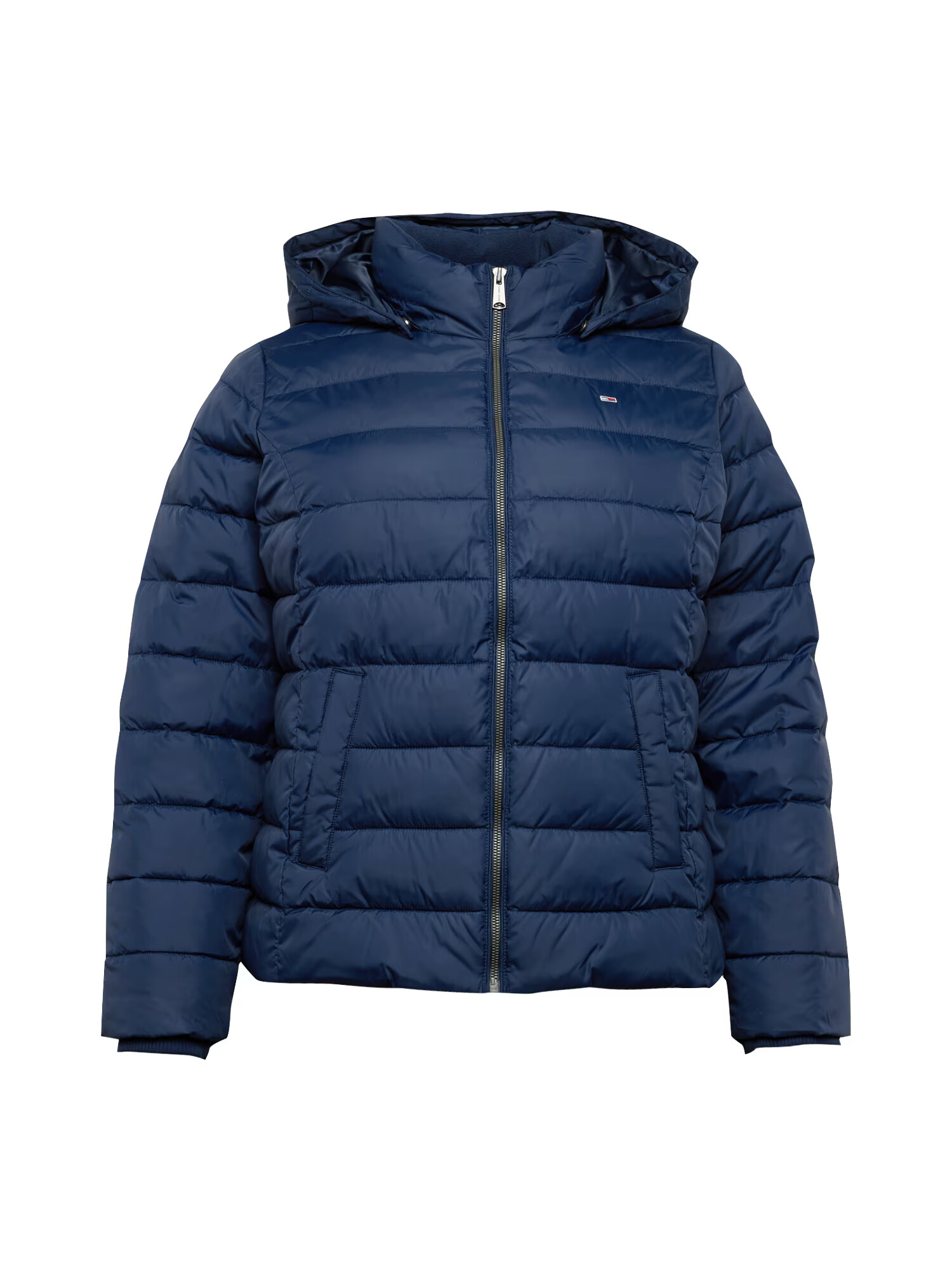 Tommy Jeans Curve Geacă de primăvară-toamnă bleumarin / roșu / alb - Pled.ro