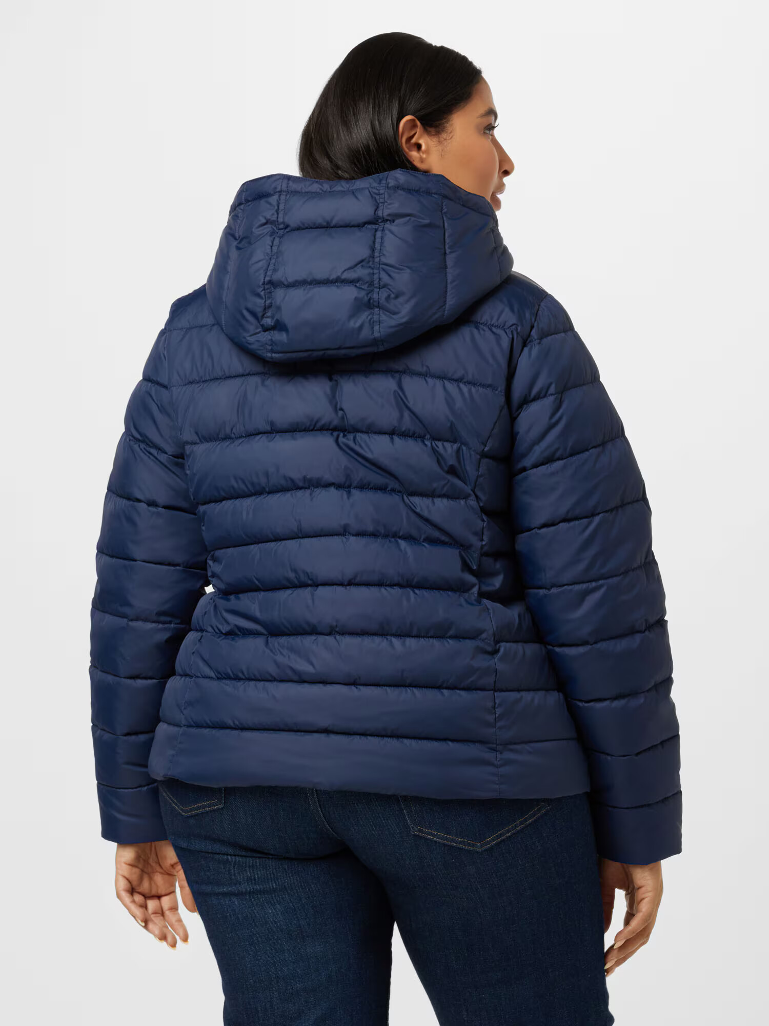 Tommy Jeans Curve Geacă de primăvară-toamnă bleumarin / roșu / alb - Pled.ro