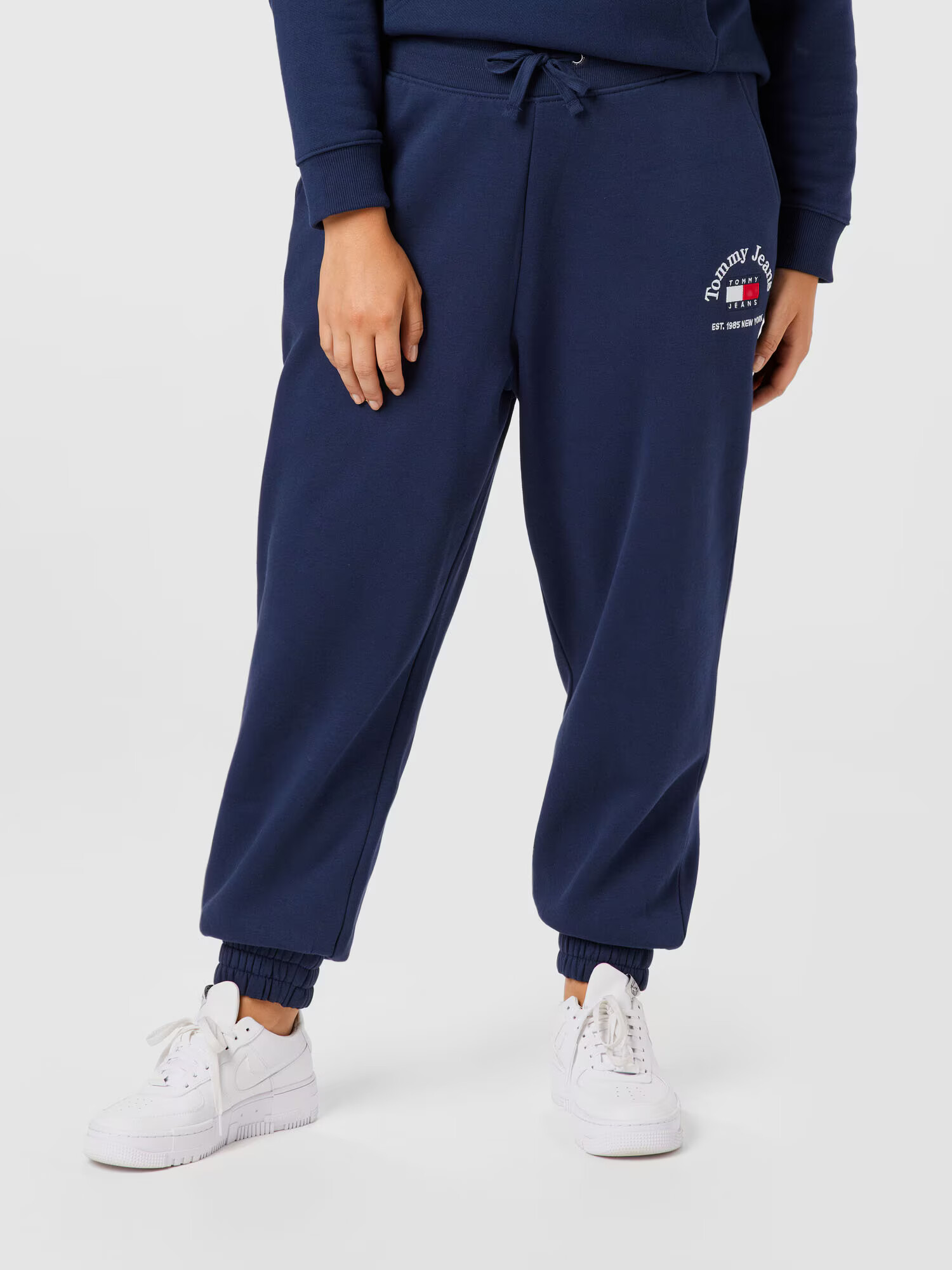 Tommy Jeans Curve Pantaloni bleumarin / roșu / alb - Pled.ro