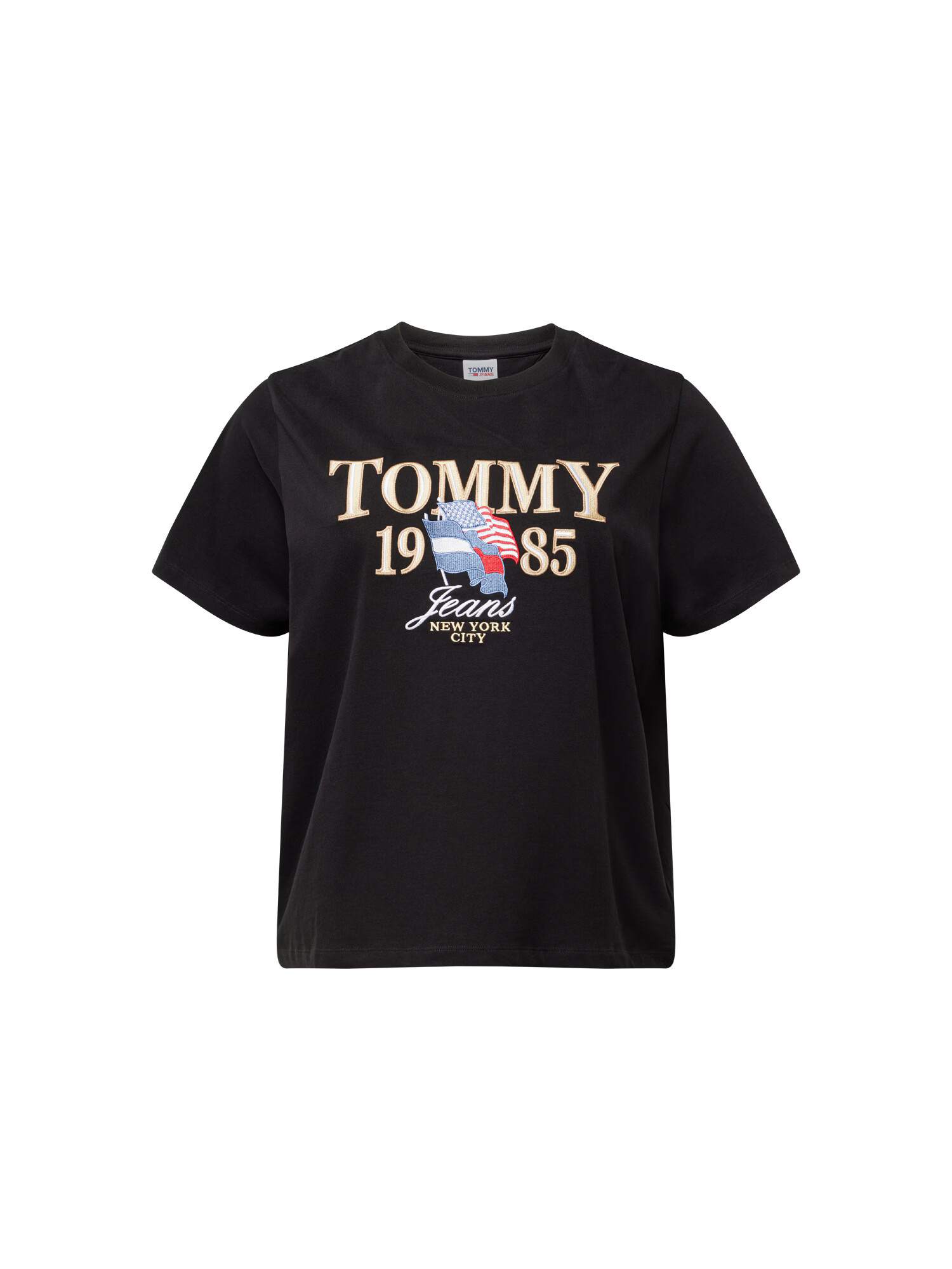 Tommy Jeans Curve Tricou albastru deschis / roșu / negru / alb - Pled.ro