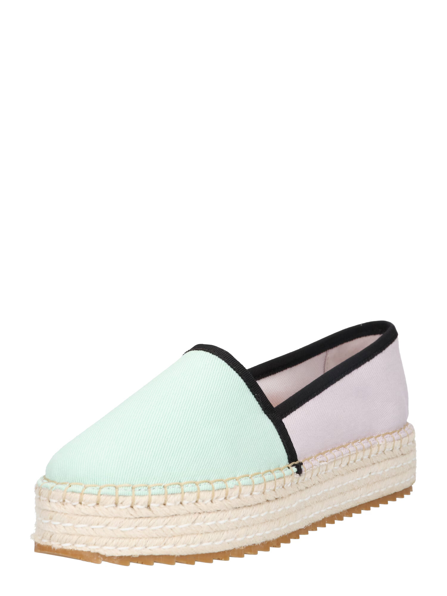 Tommy Jeans Espadrile verde mentă / mov liliachiu / negru - Pled.ro