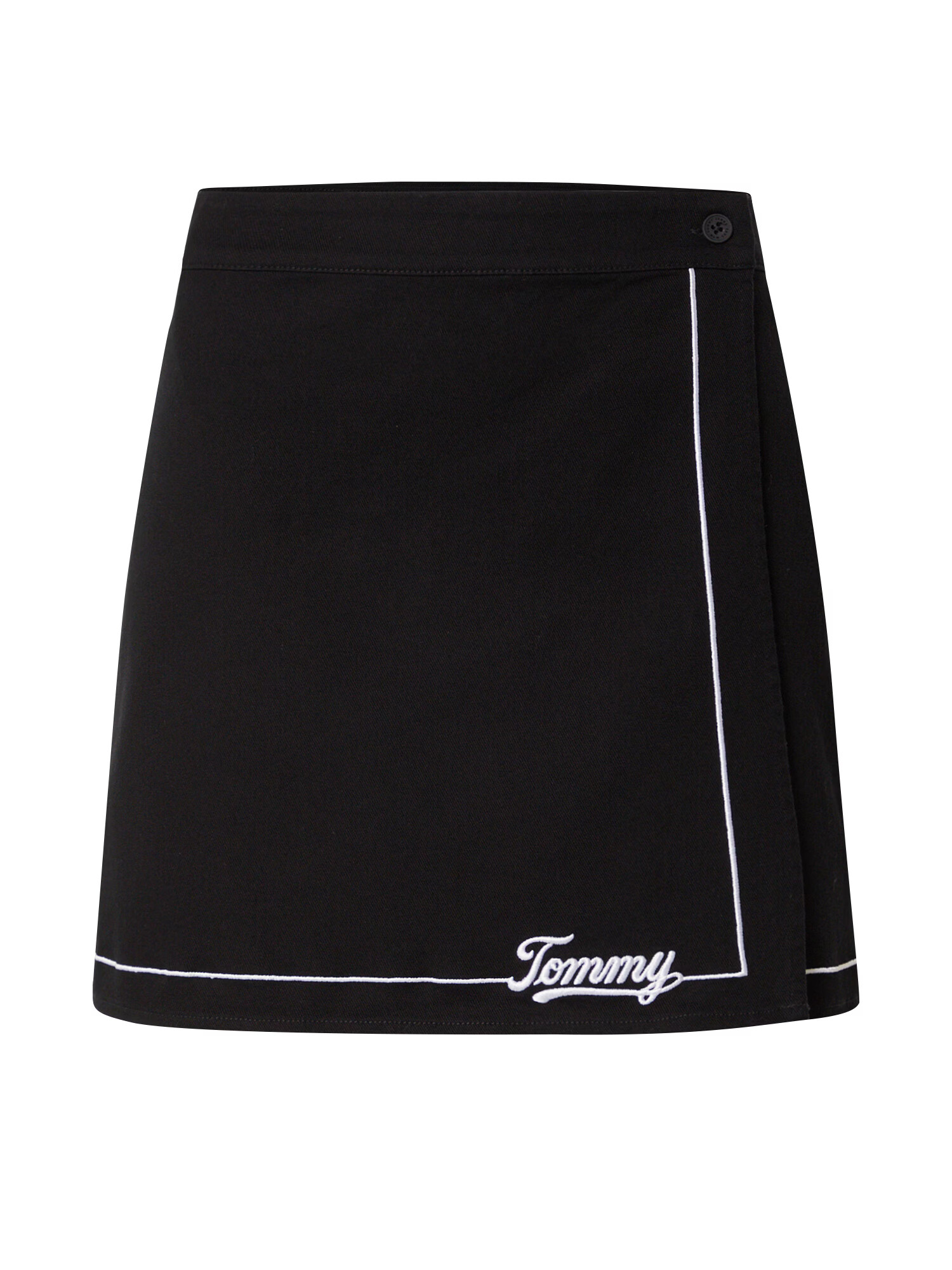 Tommy Jeans Fustă negru / alb - Pled.ro