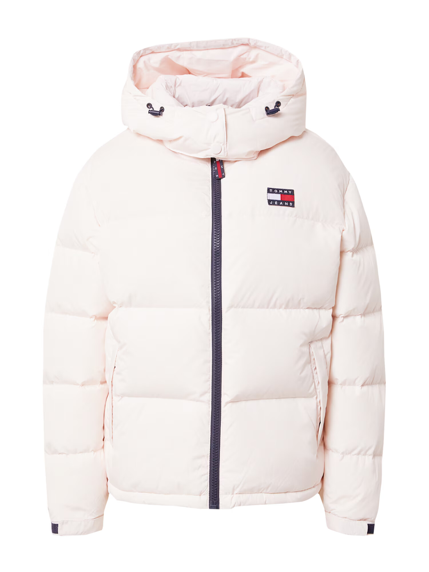 Tommy Jeans Geacă de iarnă 'ALASKA' bleumarin / roz pastel / roși aprins / alb - Pled.ro