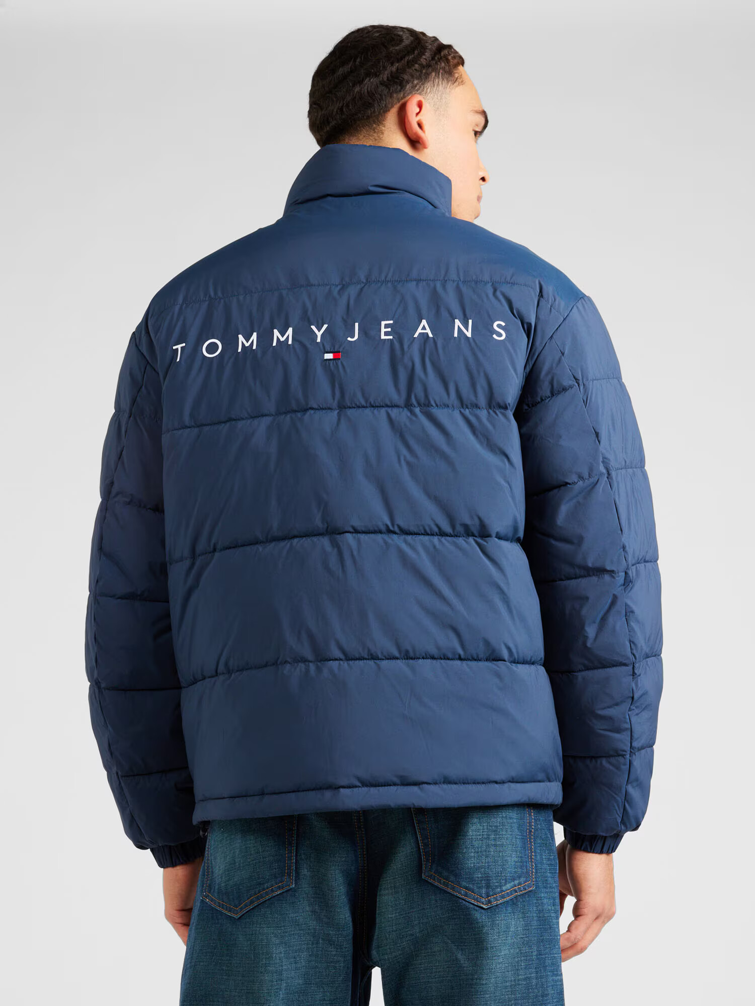 Tommy Jeans Geacă de iarnă albastru închis / roșu / alb - Pled.ro