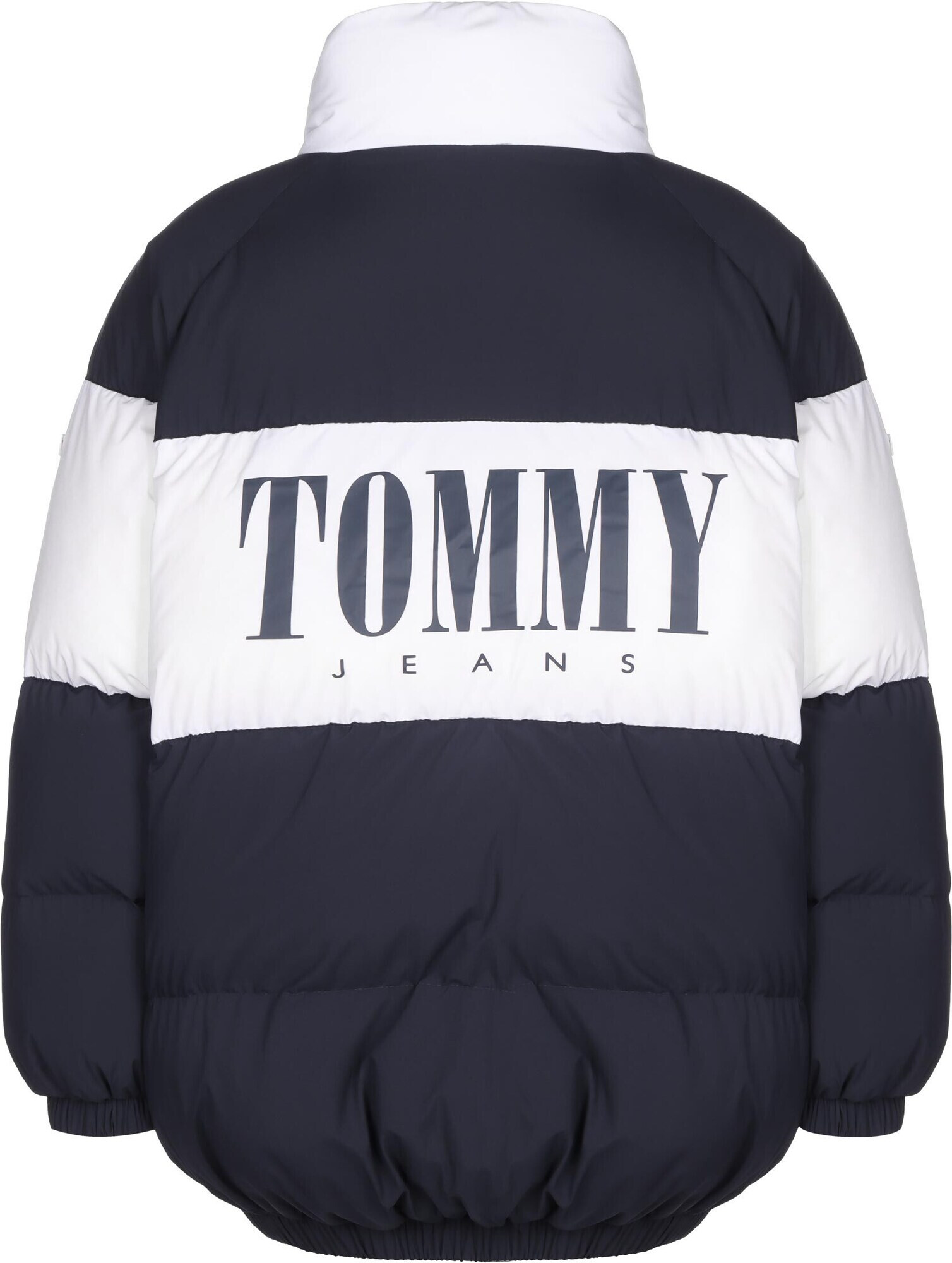 Tommy Jeans Geacă de iarnă bleumarin / alb - Pled.ro