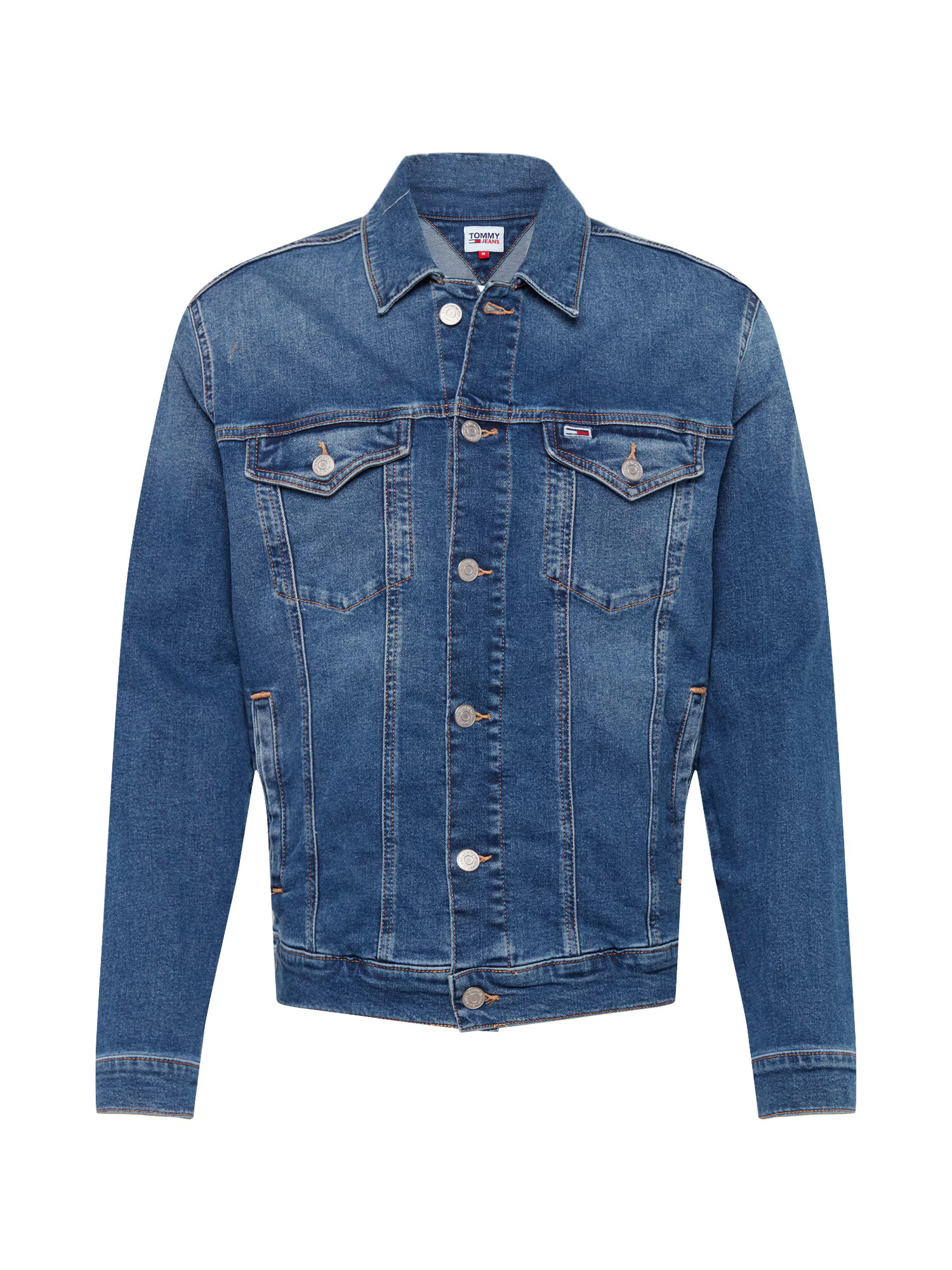 Tommy Jeans Geacă de primăvară-toamnă albastru denim - Pled.ro