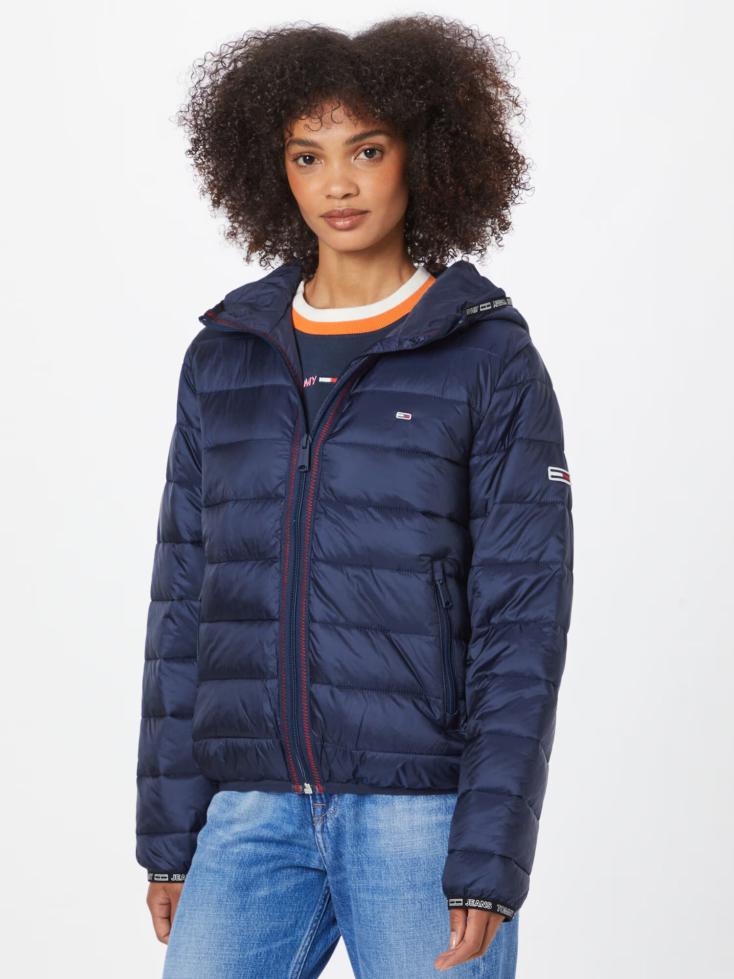 Tommy Jeans Geacă de primăvară-toamnă bleumarin - Pled.ro