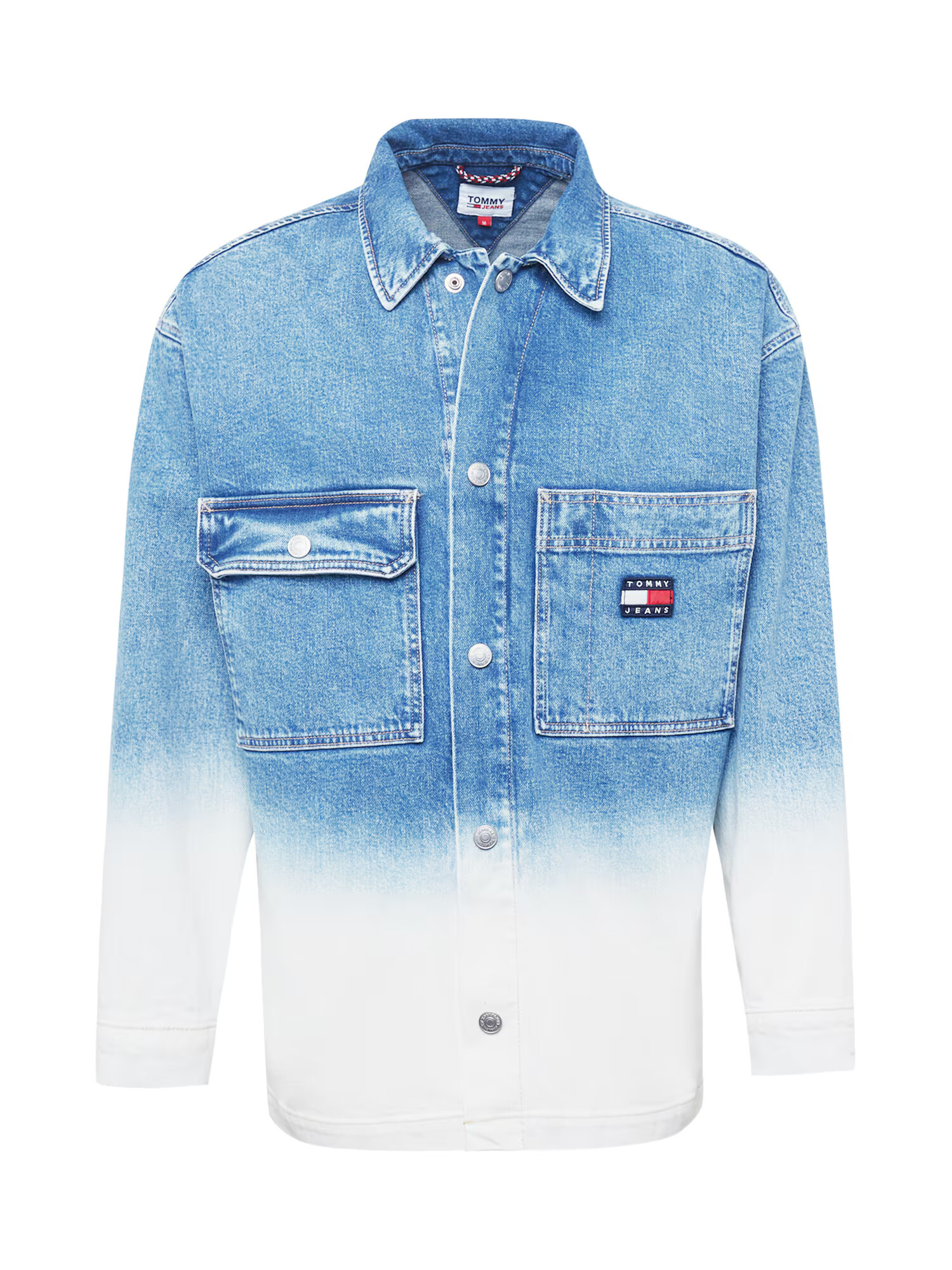 Tommy Jeans Geacă de primăvară-toamnă bleumarin / albastru denim / roșu / alb - Pled.ro