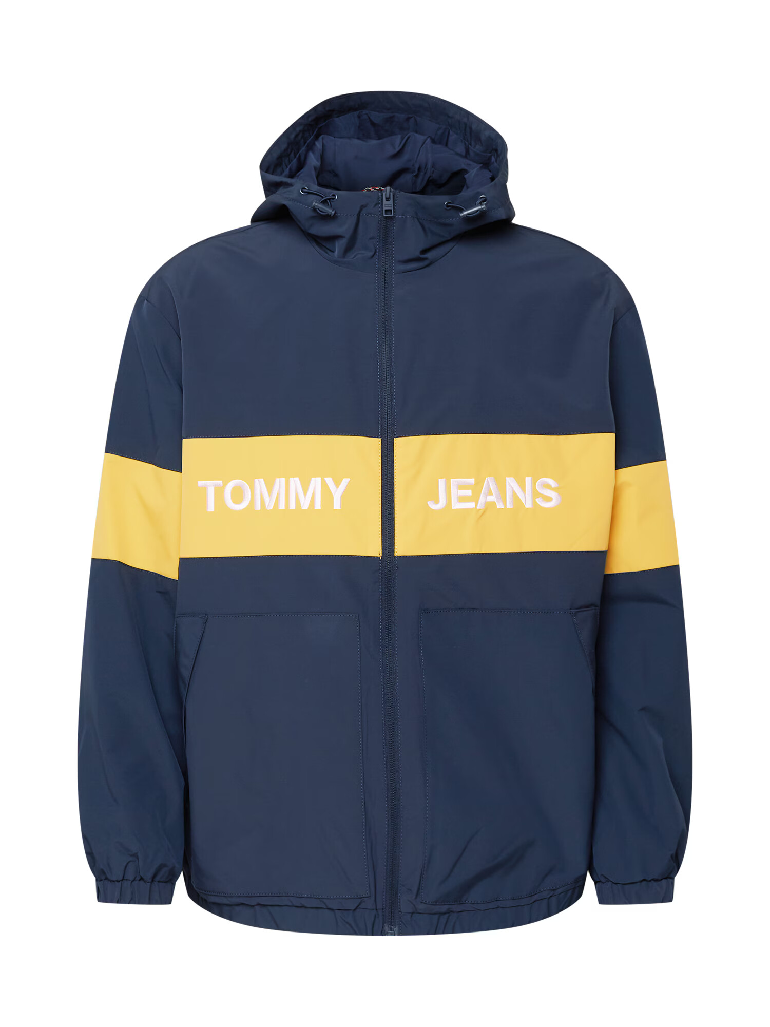 Tommy Jeans Geacă de primăvară-toamnă bleumarin / galben / alb - Pled.ro