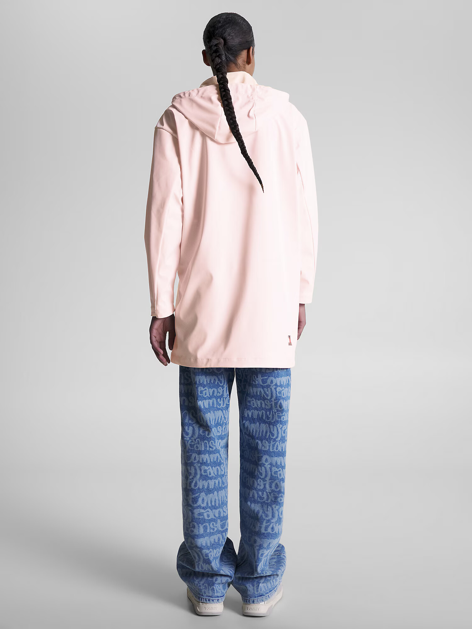 Tommy Jeans Geacă de primăvară-toamnă bleumarin / rosé / roșu / alb - Pled.ro