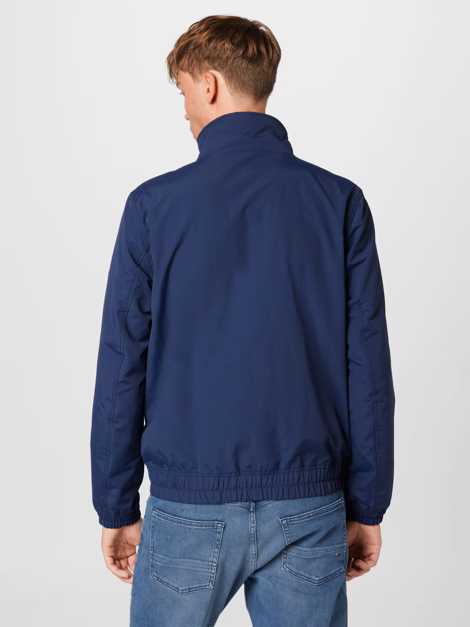 Tommy Jeans Geacă de primăvară-toamnă bleumarin / roșu / alb - Pled.ro