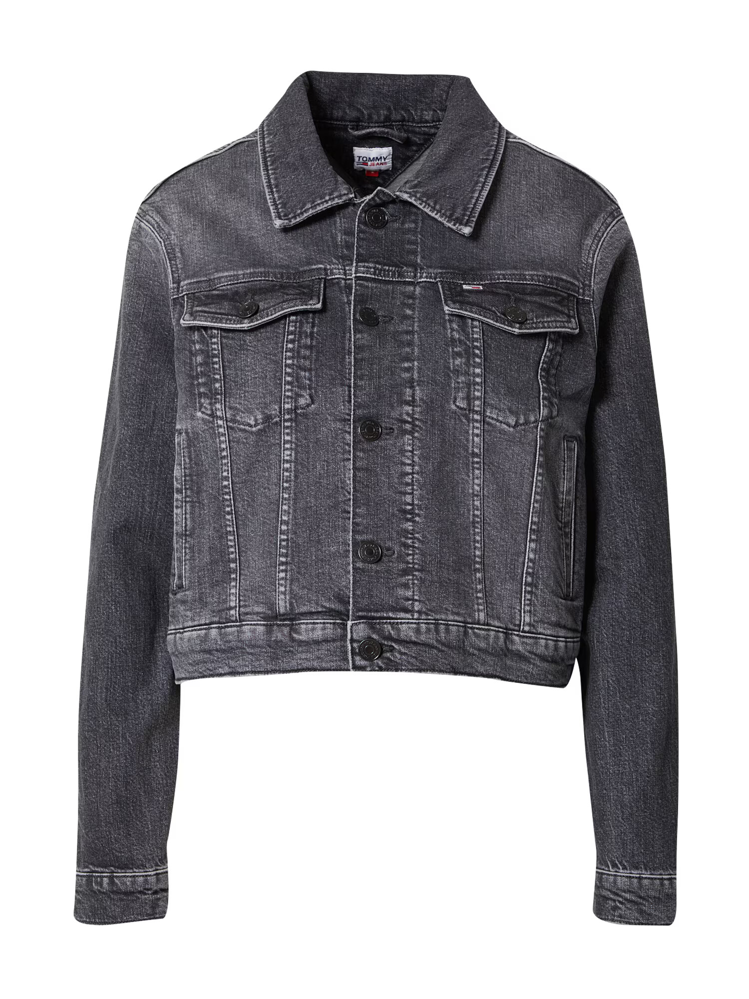 Tommy Jeans Geacă de primăvară-toamnă 'IZZIE' negru denim - Pled.ro