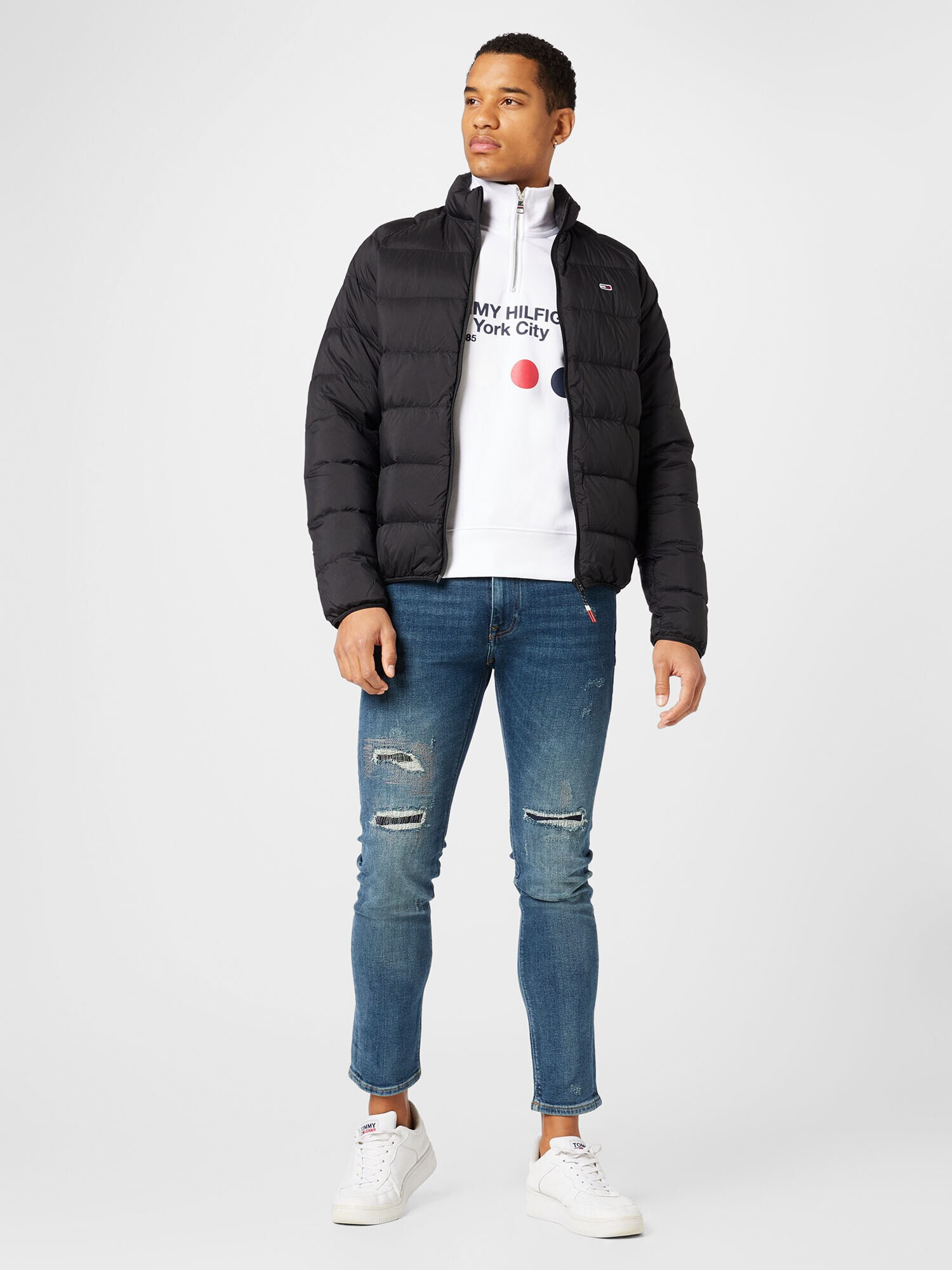 Tommy Jeans Geacă de primăvară-toamnă negru - Pled.ro