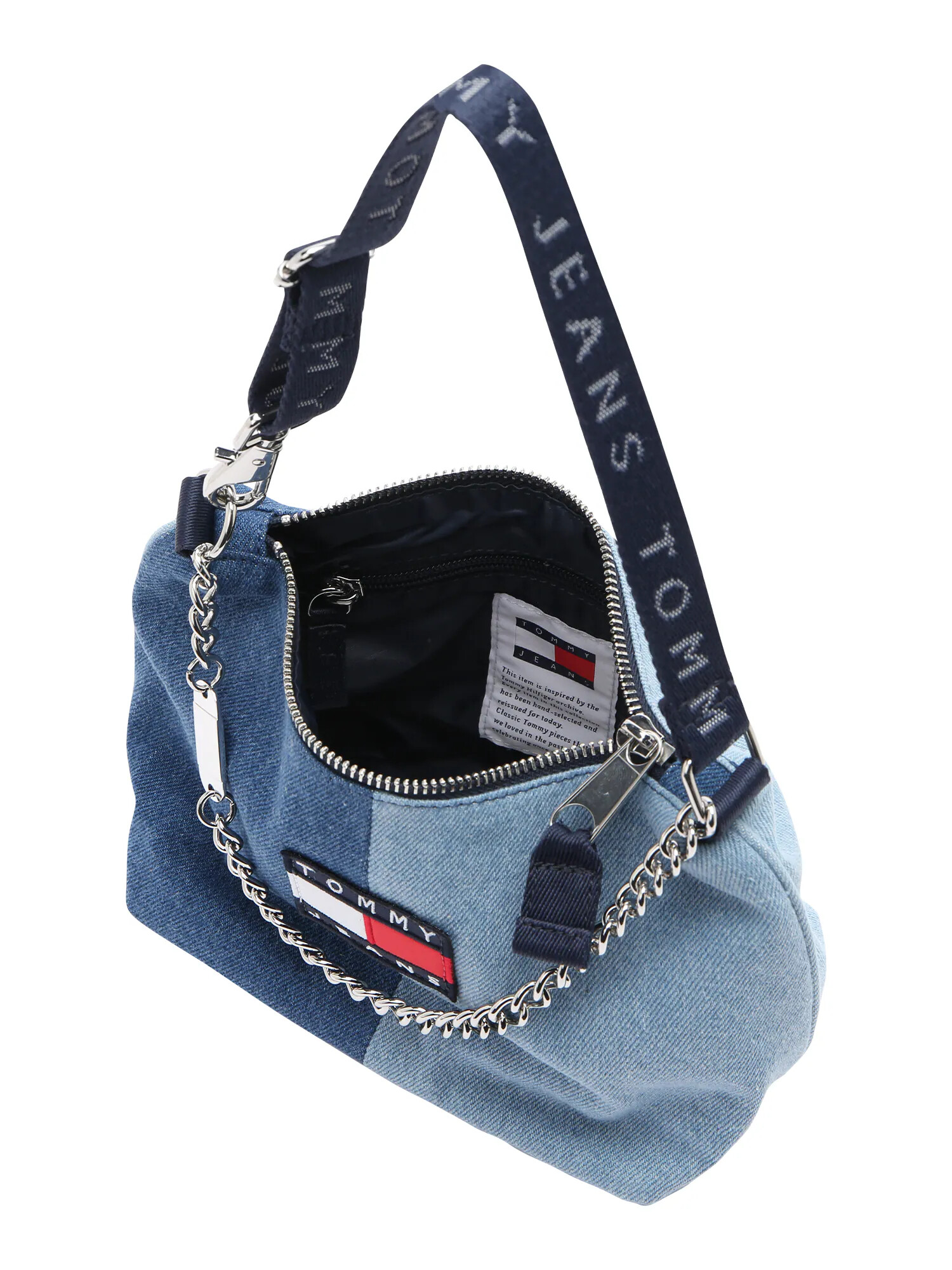 Tommy Jeans Geantă de umăr albastru denim / albastru deschis / roșu / alb - Pled.ro