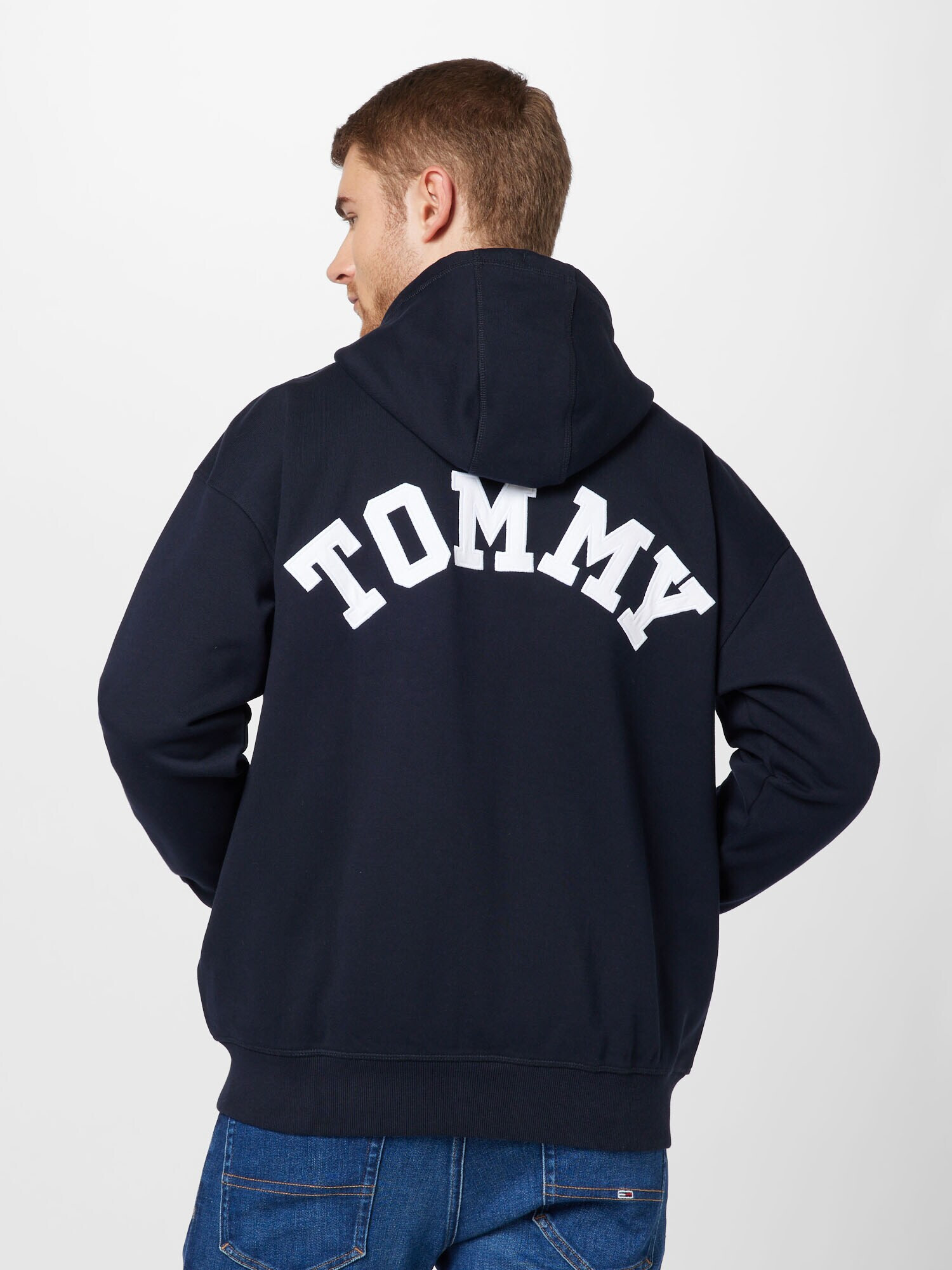 Tommy Jeans Hanorac albastru marin / albastru regal / roșu / alb - Pled.ro