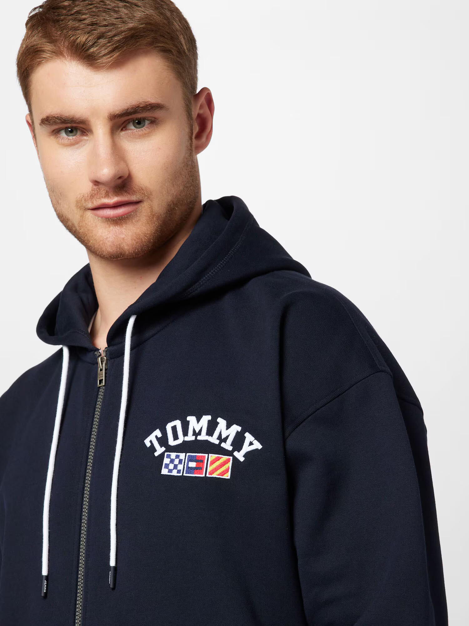 Tommy Jeans Hanorac albastru marin / albastru regal / roșu / alb - Pled.ro