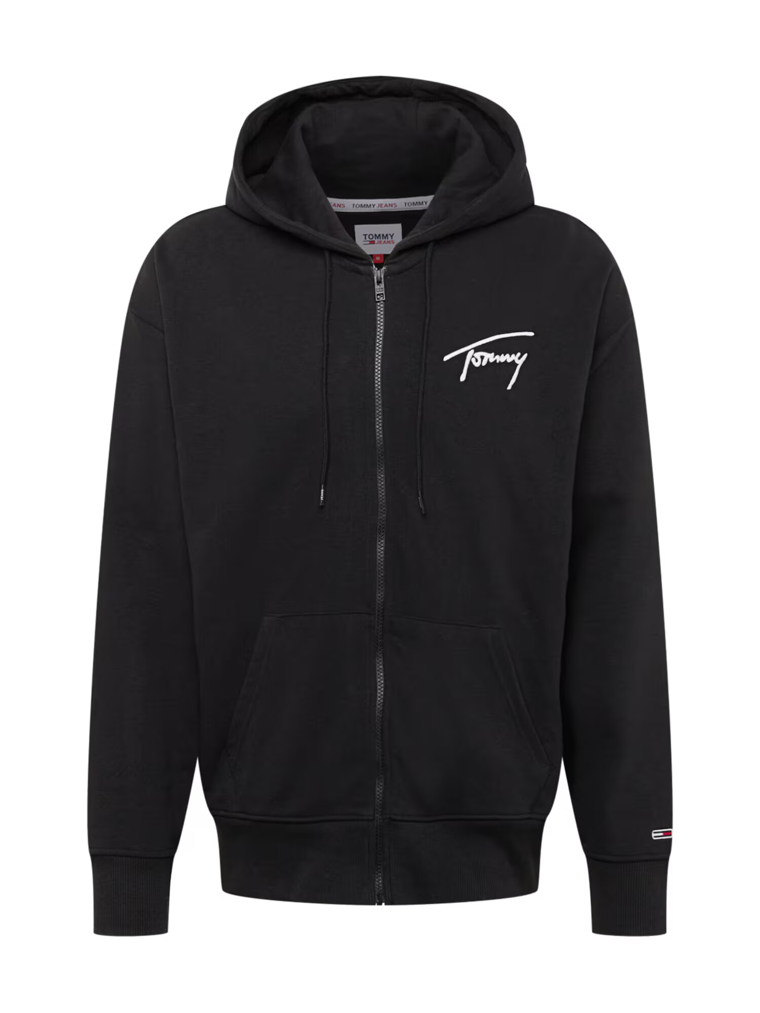 Tommy Jeans Hanorac negru / alb - Pled.ro