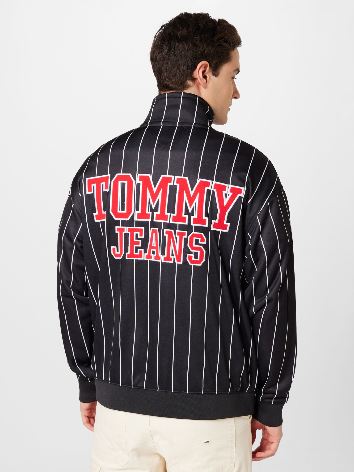 Tommy Jeans Hanorac roșu / negru / alb - Pled.ro