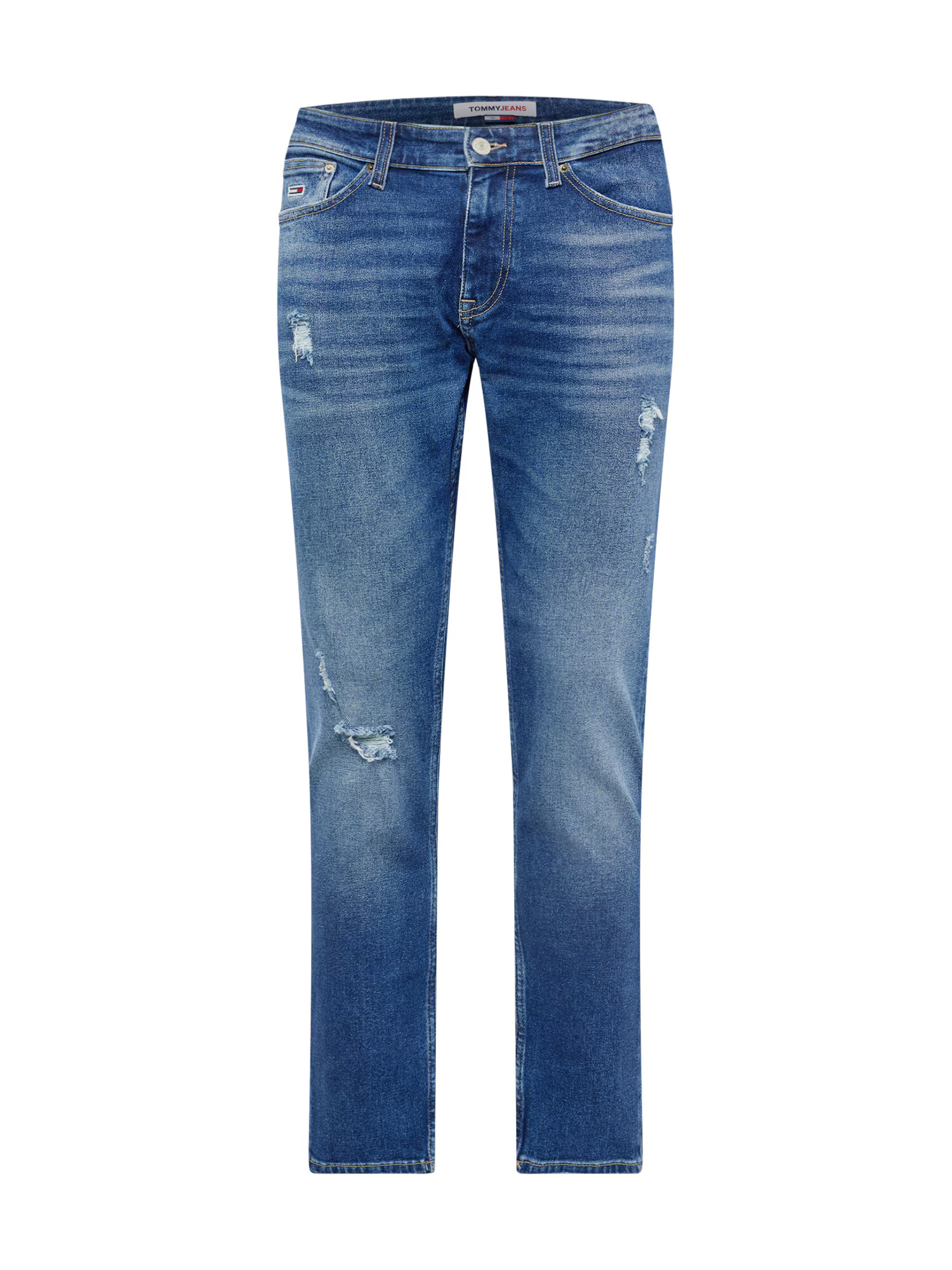 Tommy Jeans Jeans 'AUSTIN' bleumarin / albastru denim / roșu / alb - Pled.ro