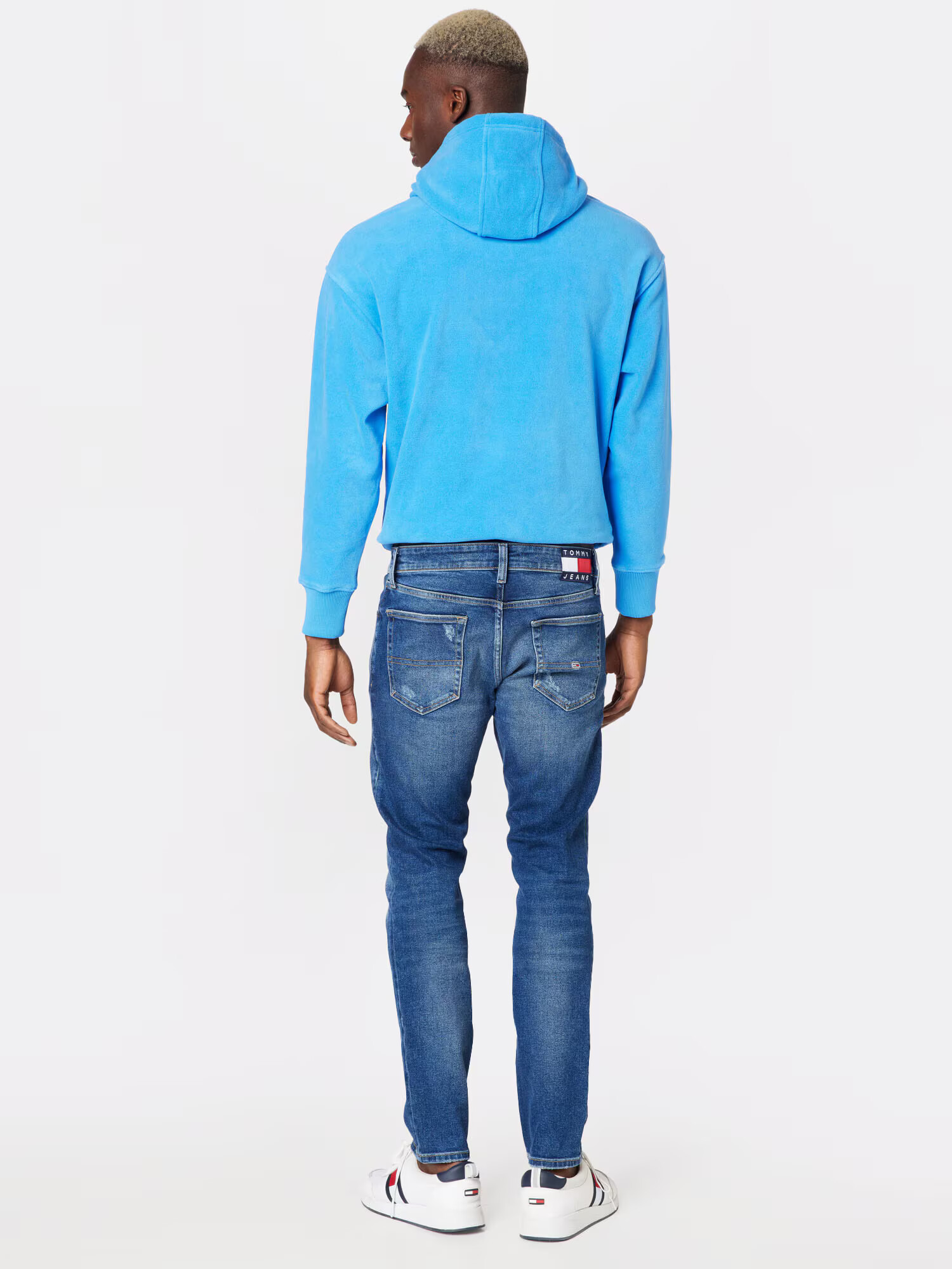 Tommy Jeans Jeans 'AUSTIN' bleumarin / albastru denim / roșu / alb - Pled.ro