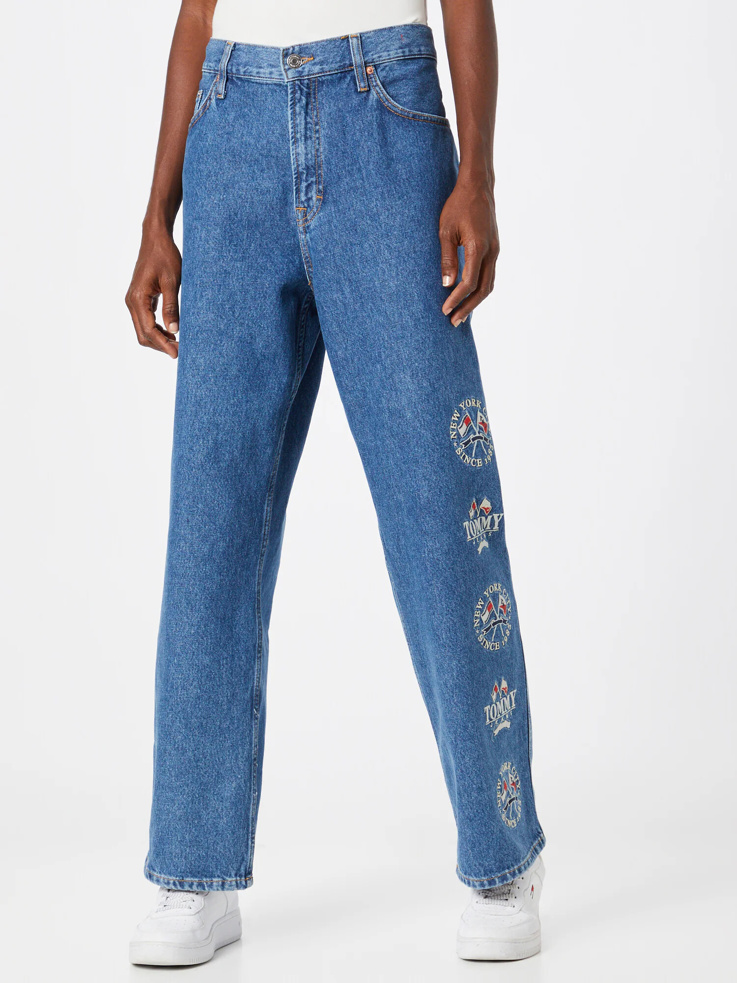 Tommy Jeans Jeans 'Betsy' albastru denim / roșu / alb - Pled.ro