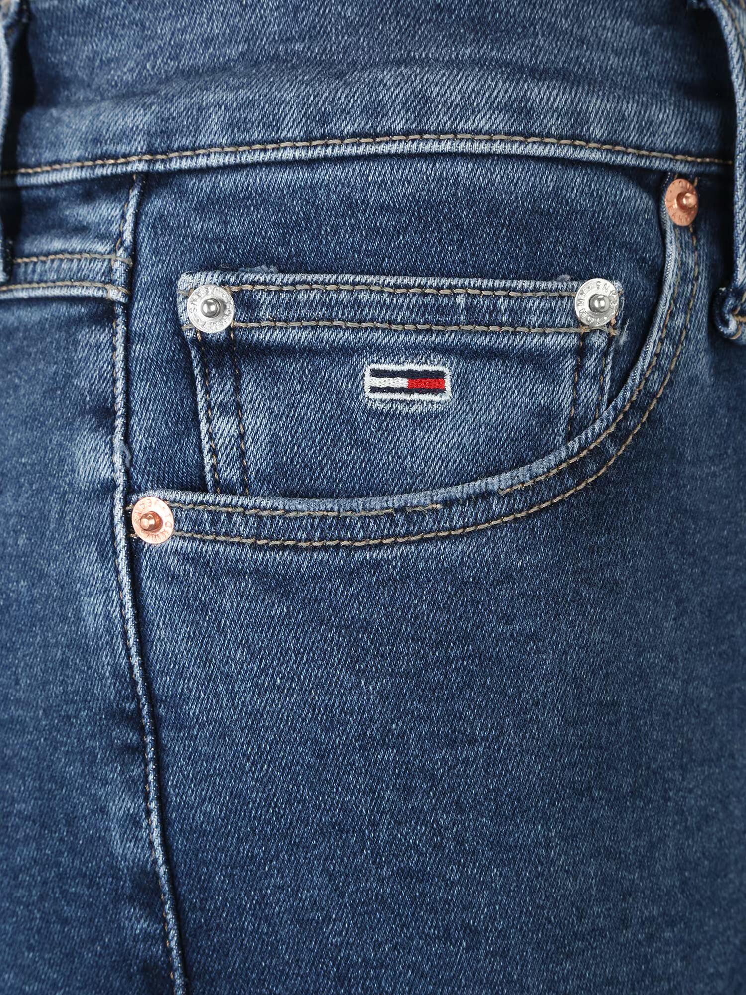 Tommy Jeans Jeans 'MELANY' bleumarin / albastru denim / roșu / alb - Pled.ro