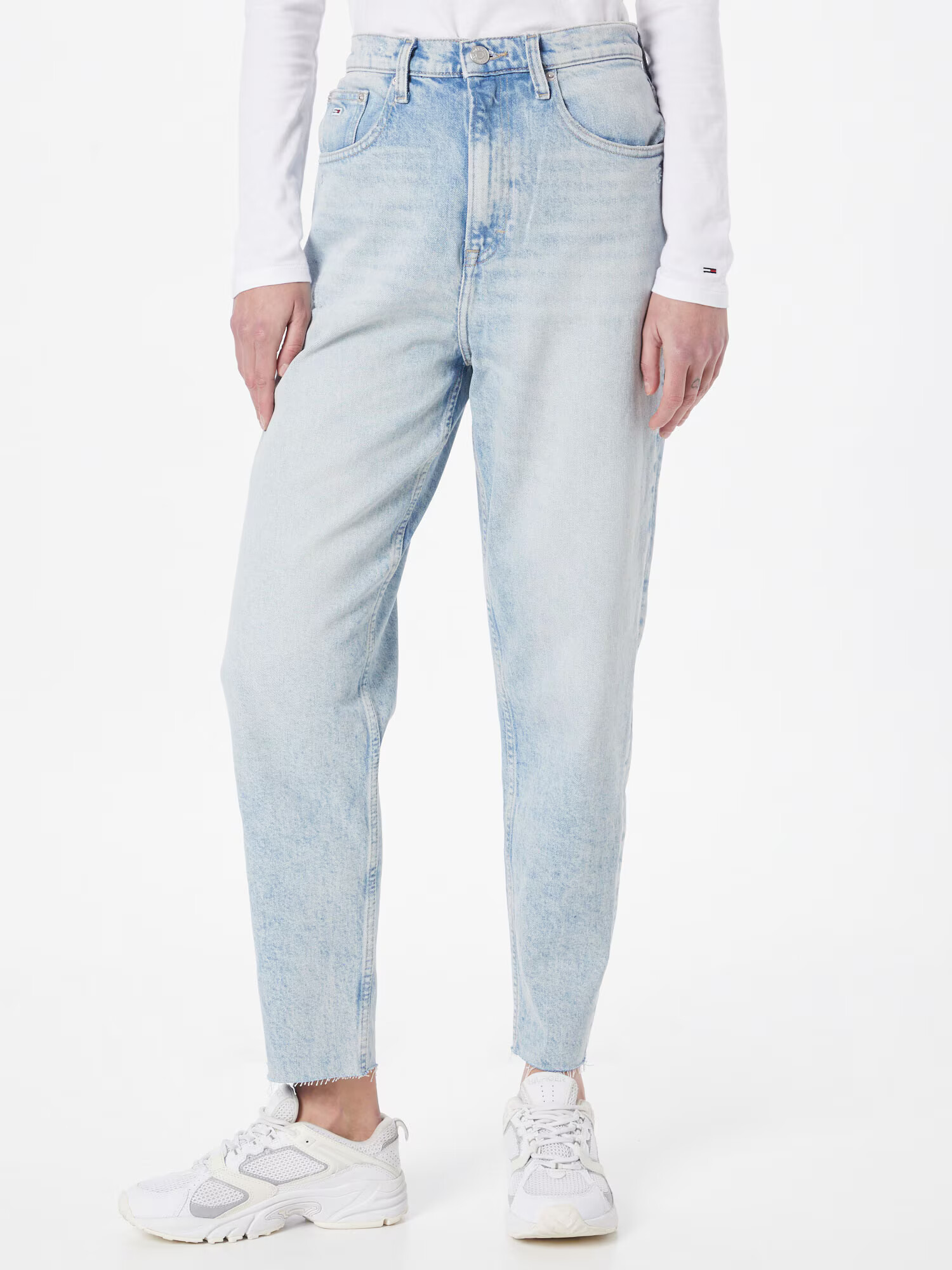 Tommy Jeans Jeans 'Mom Jean Uhr' albastru deschis - Pled.ro