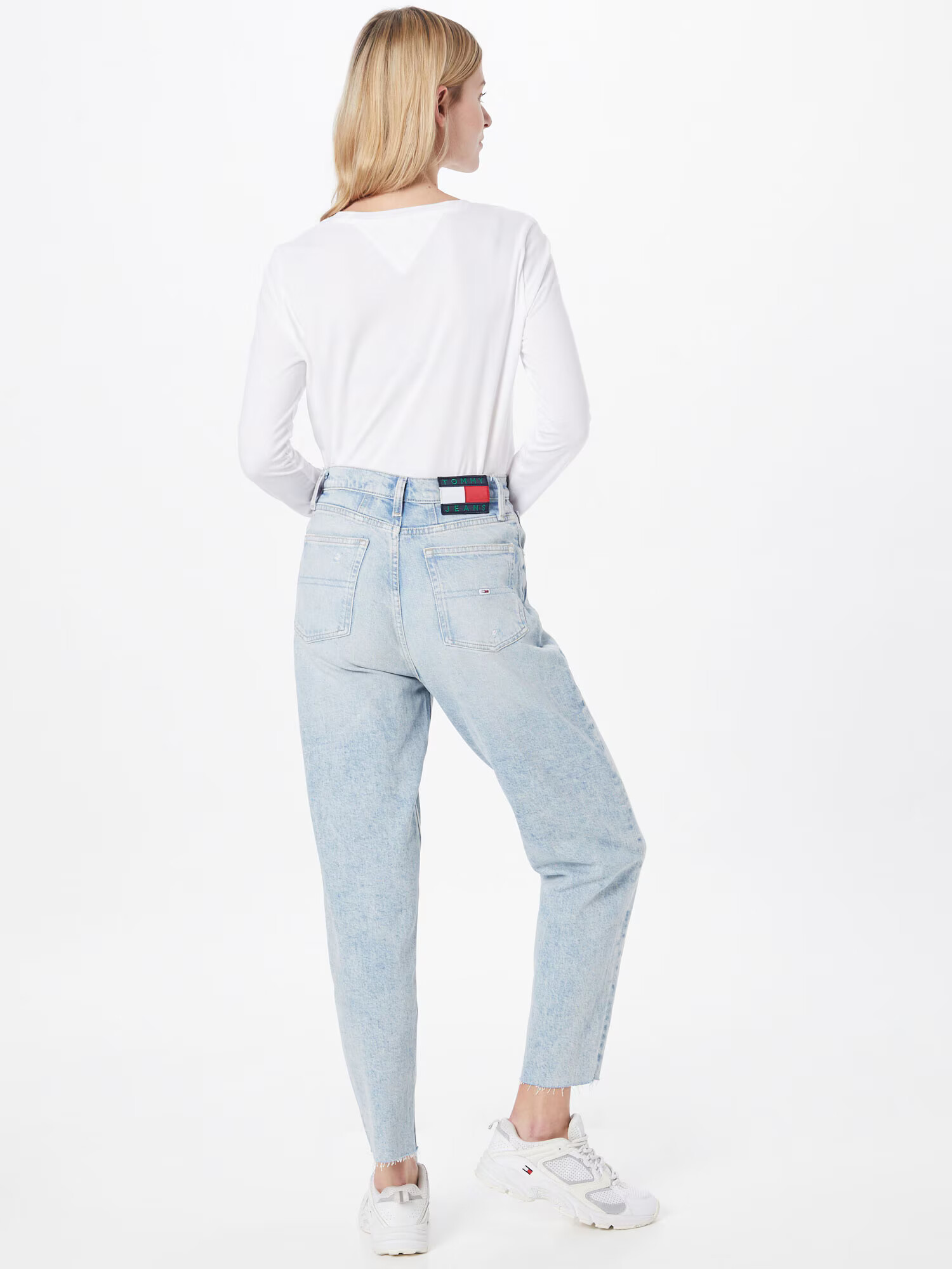 Tommy Jeans Jeans 'Mom Jean Uhr' albastru deschis - Pled.ro