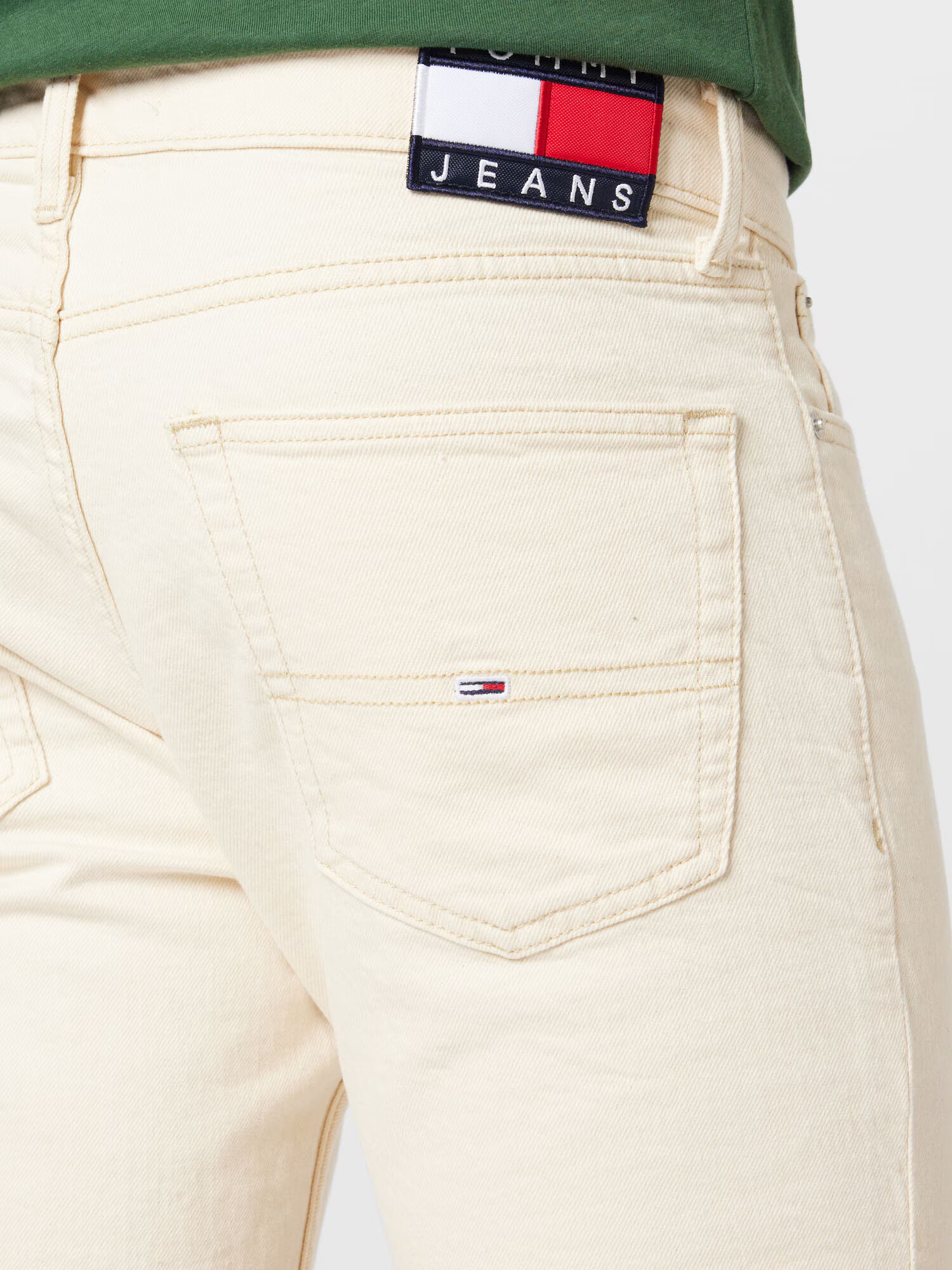 Tommy Jeans Jeans 'SCANTON' bej / bleumarin / roșu / alb - Pled.ro