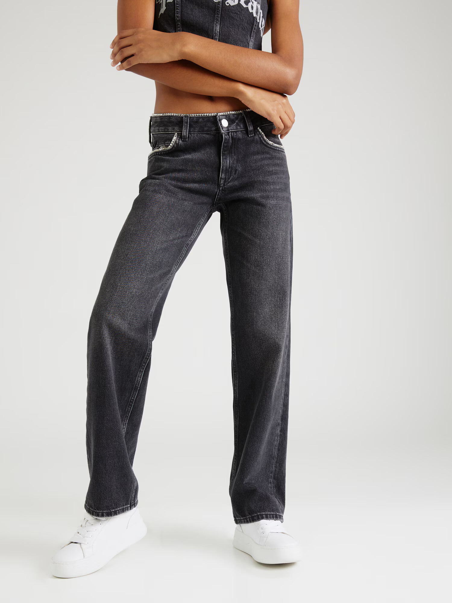 Tommy Jeans Jeans gri denim - Pled.ro