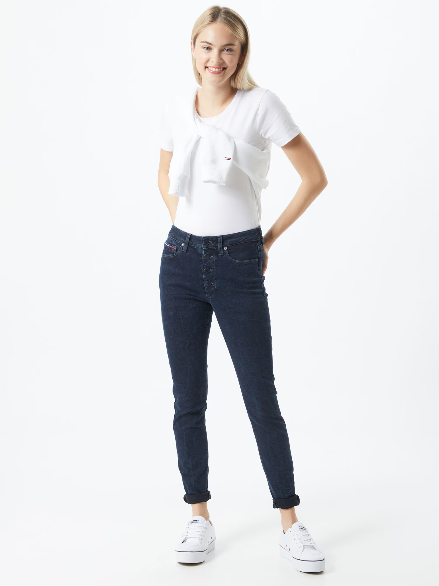 Tommy Jeans Jeans 'Sylvia' albastru denim - Pled.ro