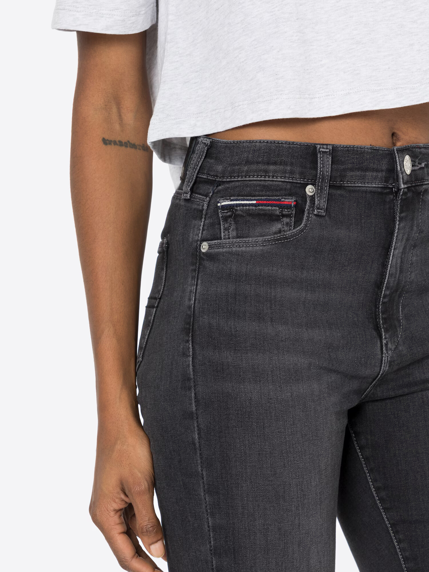 Tommy Jeans Jeans 'SYLVIA' negru denim - Pled.ro