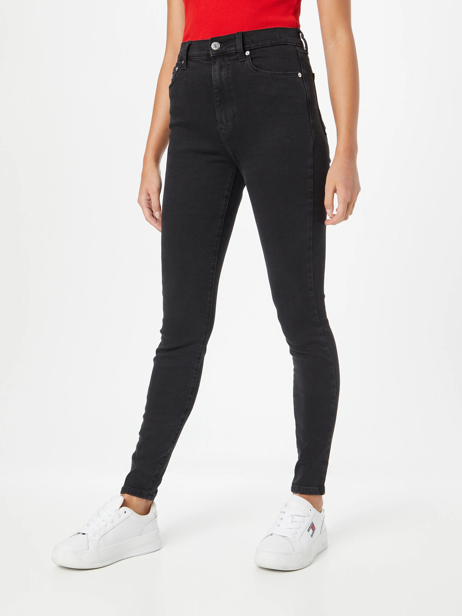 Tommy Jeans Jeans 'SYLVIA' negru denim - Pled.ro