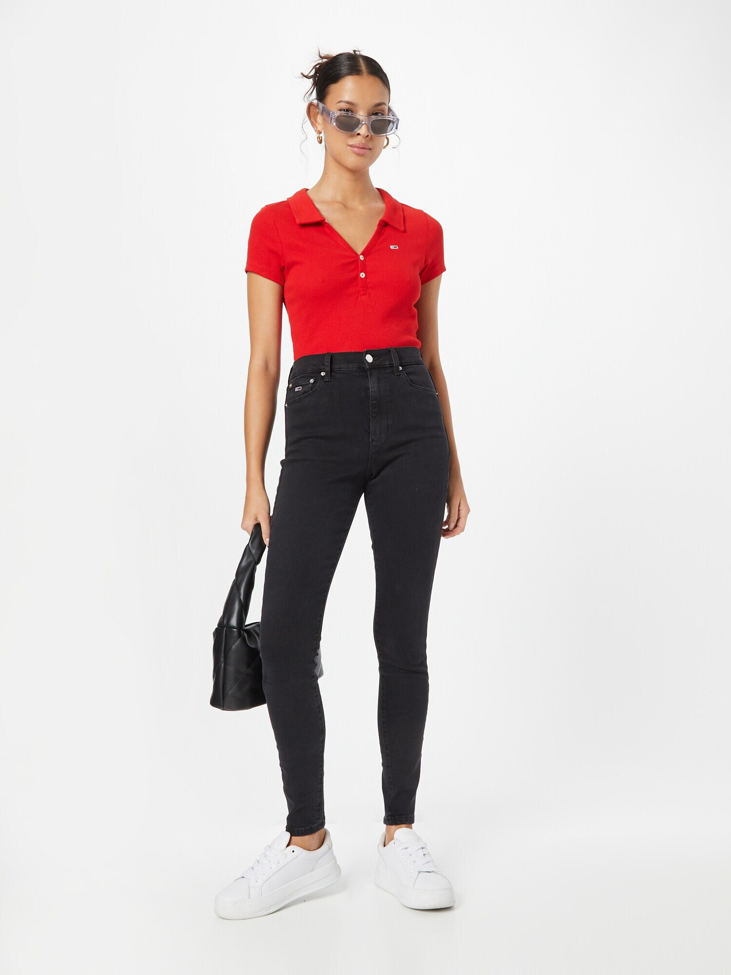 Tommy Jeans Jeans 'SYLVIA' negru denim - Pled.ro