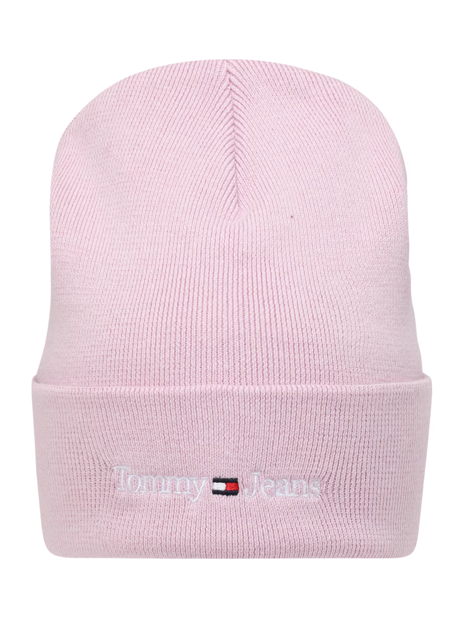 Tommy Jeans Căciulă 'BEANIE' bleumarin / roz pal / alb - Pled.ro