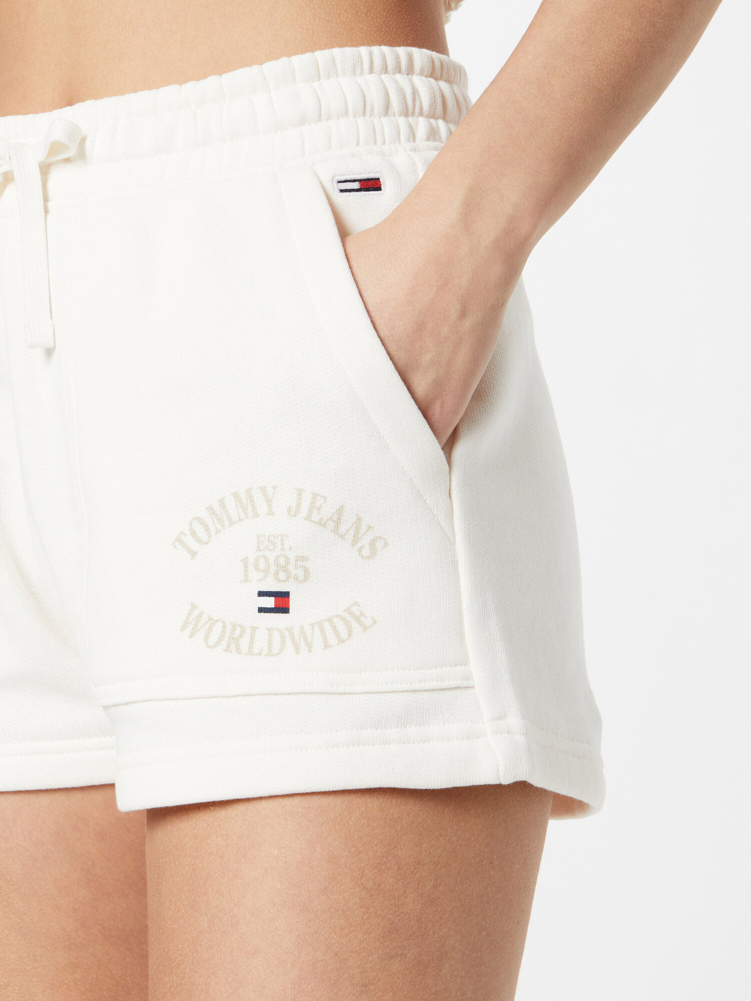 Tommy Jeans Pantaloni alb - Pled.ro