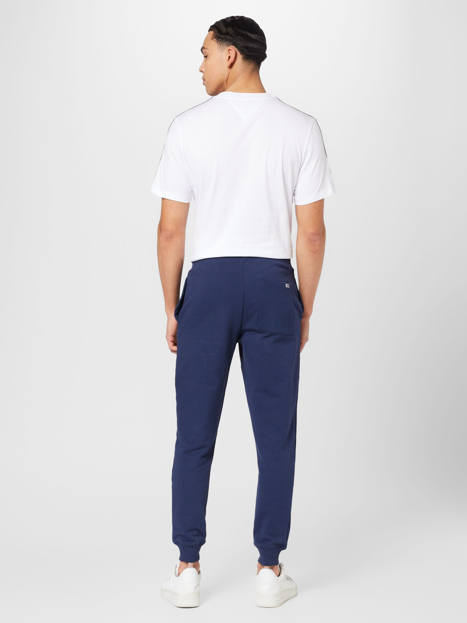 Tommy Jeans Pantaloni bleumarin / roșu / alb - Pled.ro