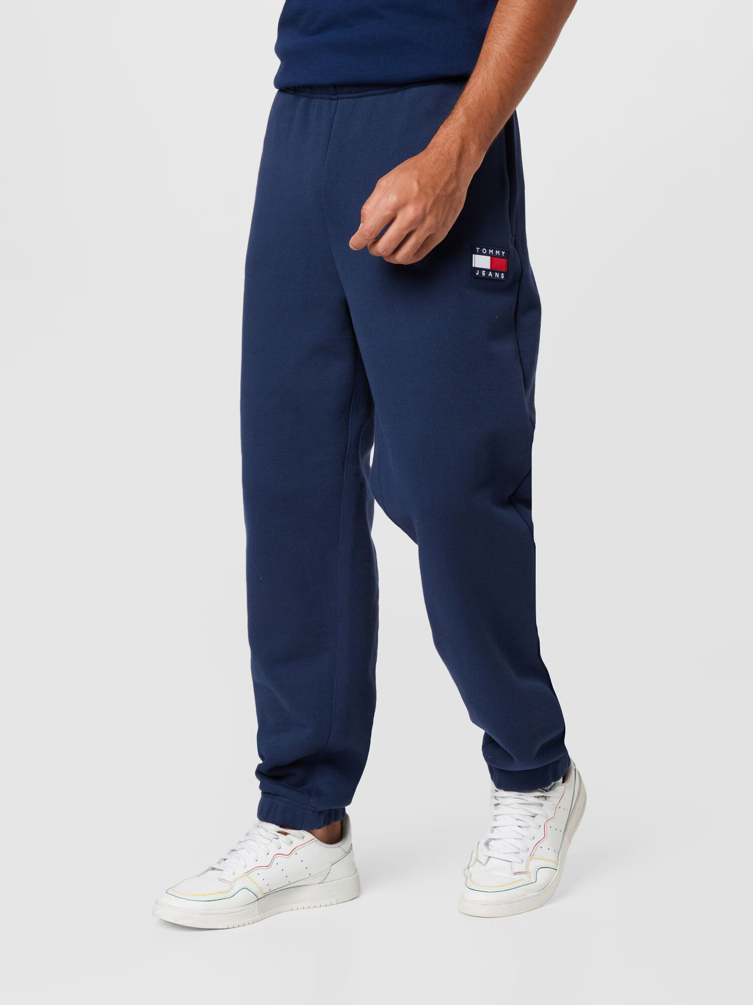 Tommy Jeans Pantaloni bleumarin / roșu / alb - Pled.ro