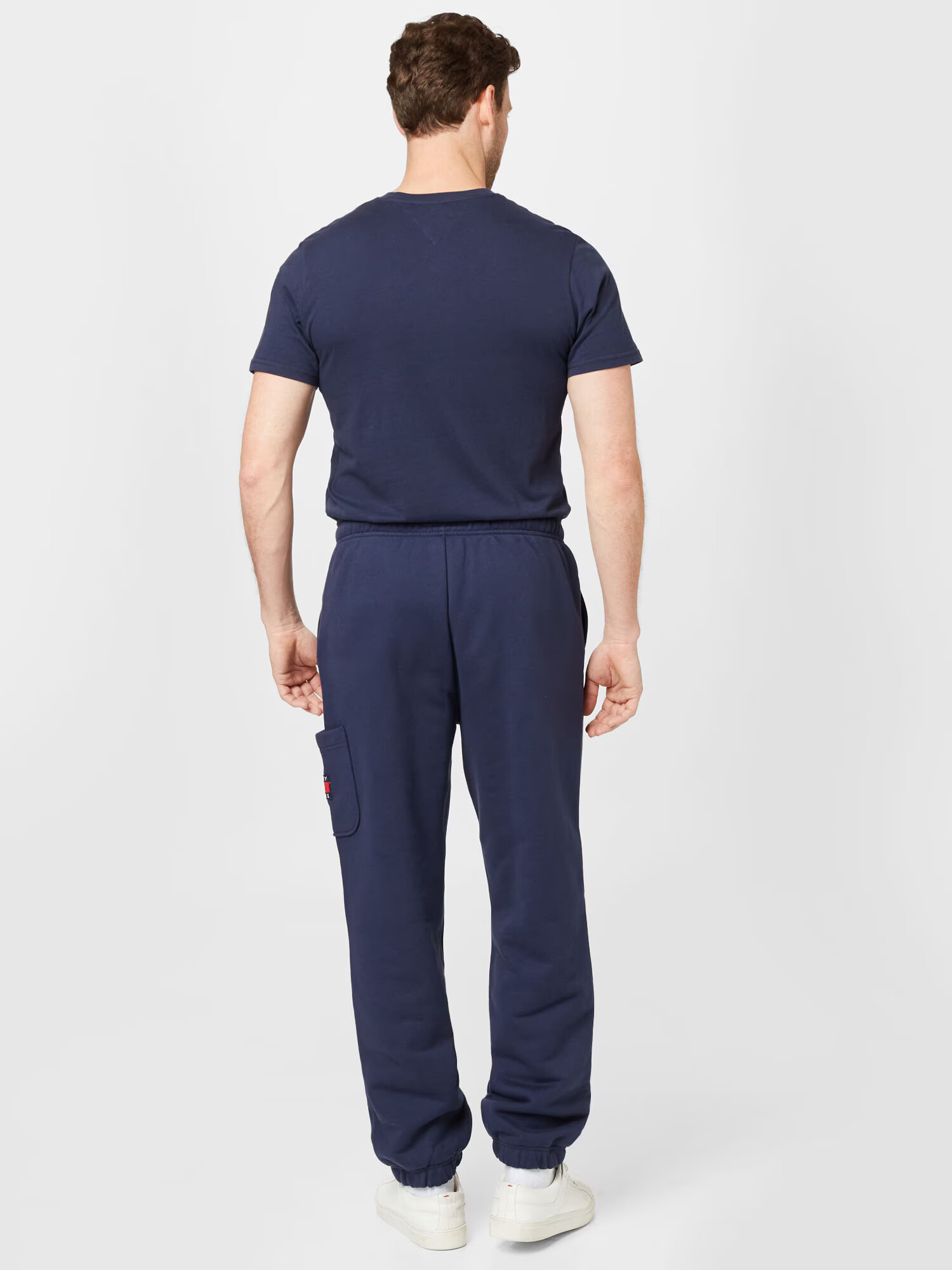 Tommy Jeans Pantaloni bleumarin / roșu / alb - Pled.ro