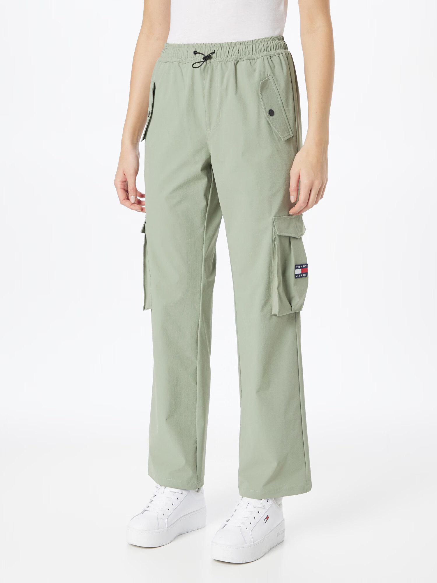 Tommy Jeans Pantaloni cu buzunare 'BETSY' verde deschis - Pled.ro