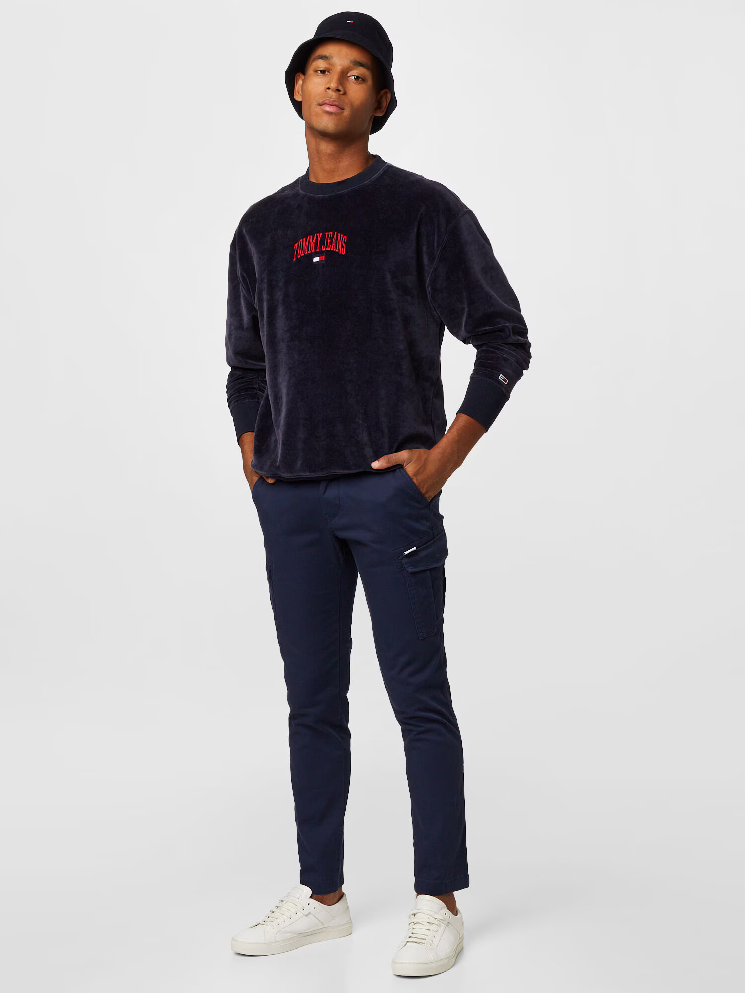 Tommy Jeans Pantaloni cu buzunare 'Scanton' bleumarin - Pled.ro